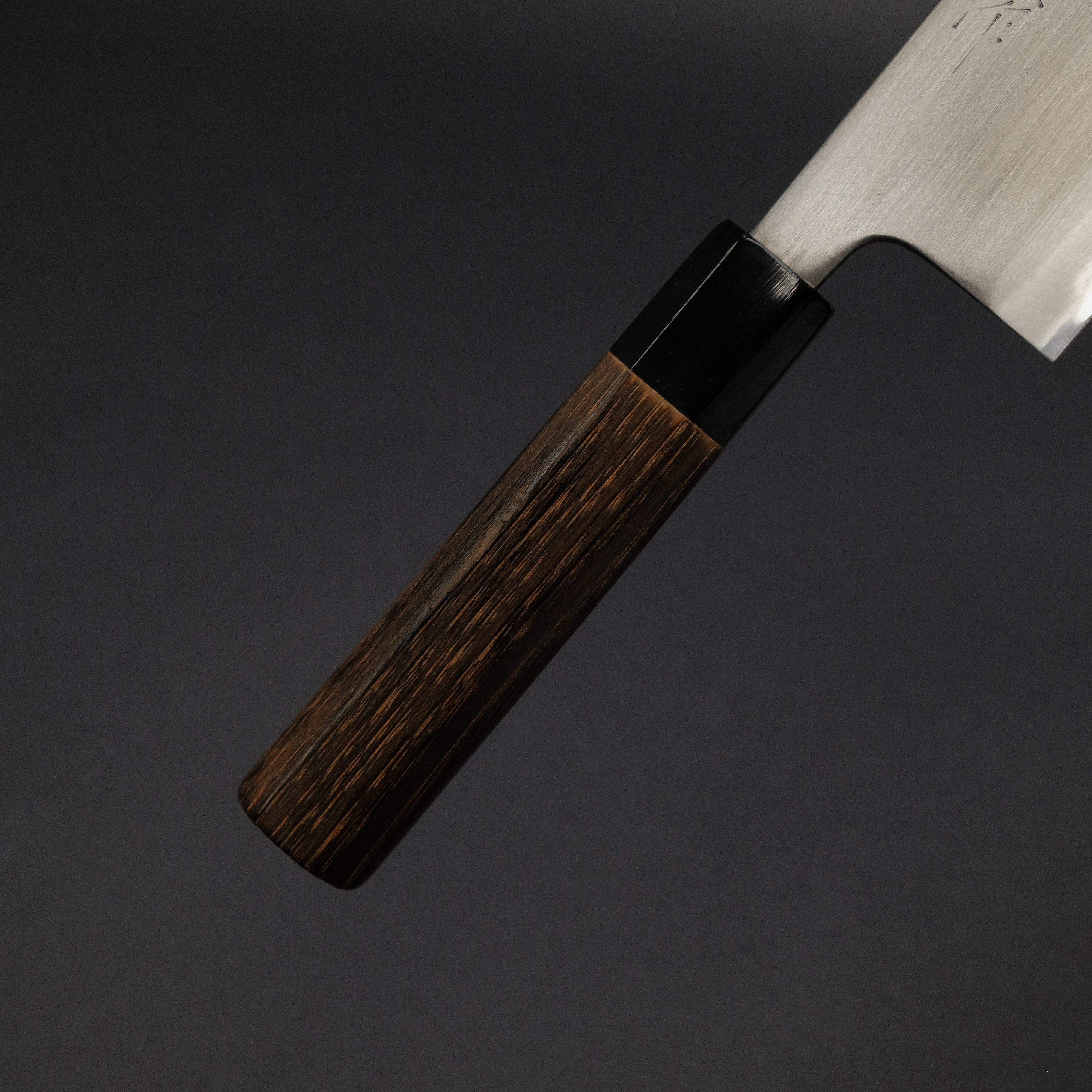 Premium Toshihiro Wakui White #2 Steel Nakiri Knife 165mm with Burnt Chestnut Handle - Japanese Kitchen Knife for Professional Chefs & Home Cooking, Perfect for Slicing Vegetables, Herbs & Sushi Prep