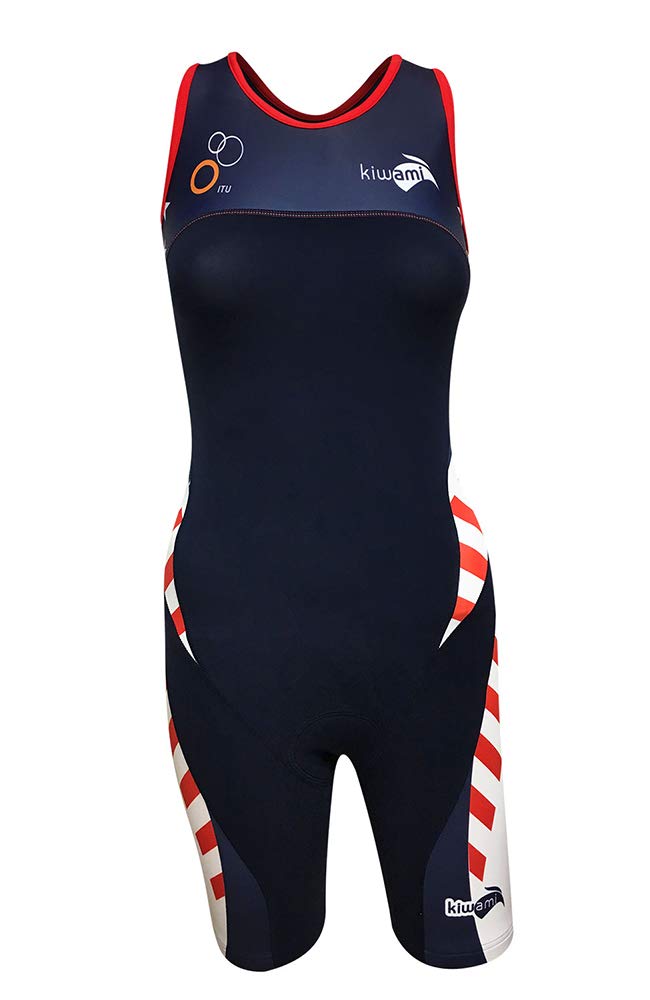 Kiwami Women's Rio Amphibian Nation Openback Triathlon Trisuit - High Performance Swim Bike Run Racing Suit for Women - Perfect for Sprint, Olympic & Ironman Competitions