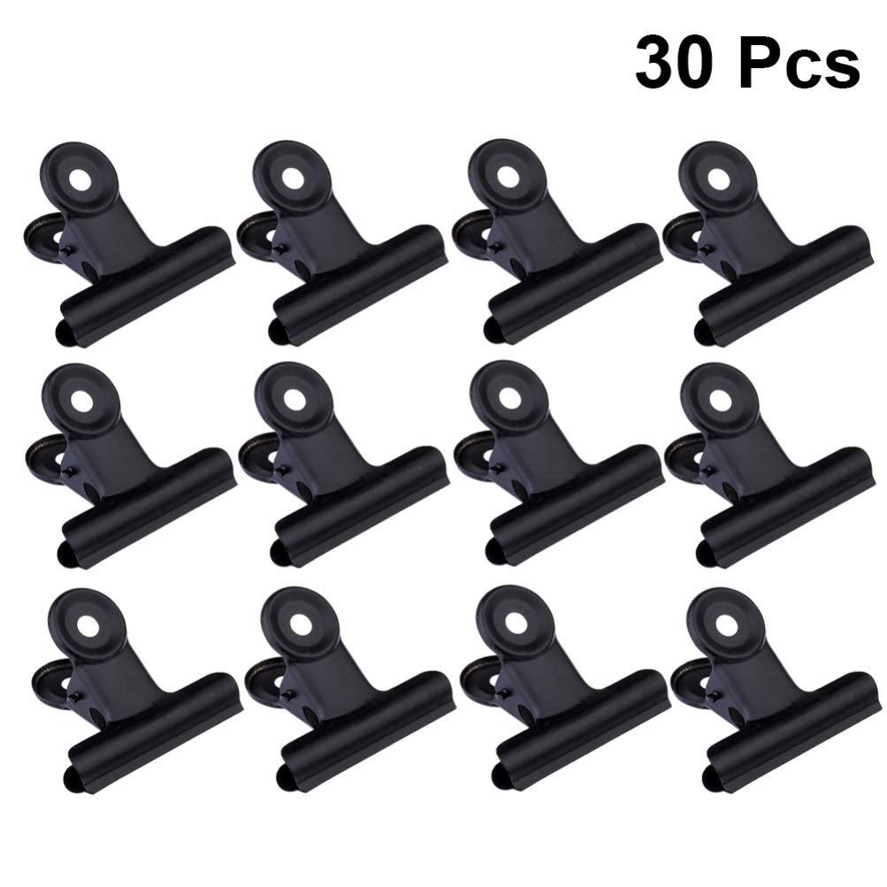 30pcs Metal Binder Clips for Office, School & Home - Heavy Duty Paper Clips, Note Clamps, Document Organizers - Perfect for Filing, Bulletin Boards & Craft Projects