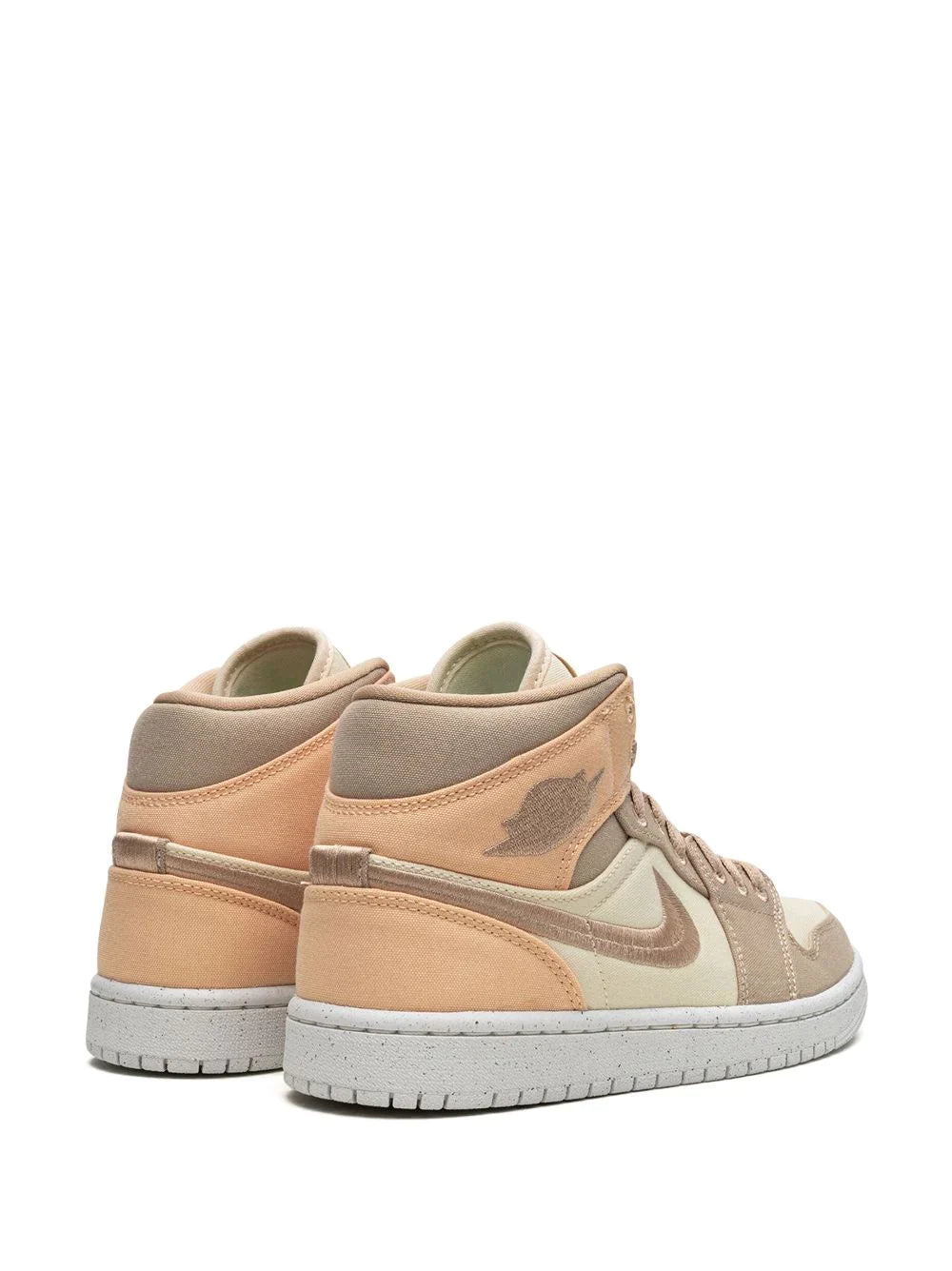 Nike Women's Air Jordan 1 Mid SE Sneakers - Brown/Sail/Desert Colorway - Casual & Athletic Shoes for Running, Gym, and Streetwear Fashion