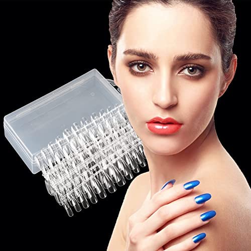 COSLUXE 240PCS Acrylic Press On Nails - Soft Gel Fake Nails Full Cover Tips for DIY Nail Art & Salon Practice (Natural Style) | Perfect for Parties, Weddings & Daily Wear