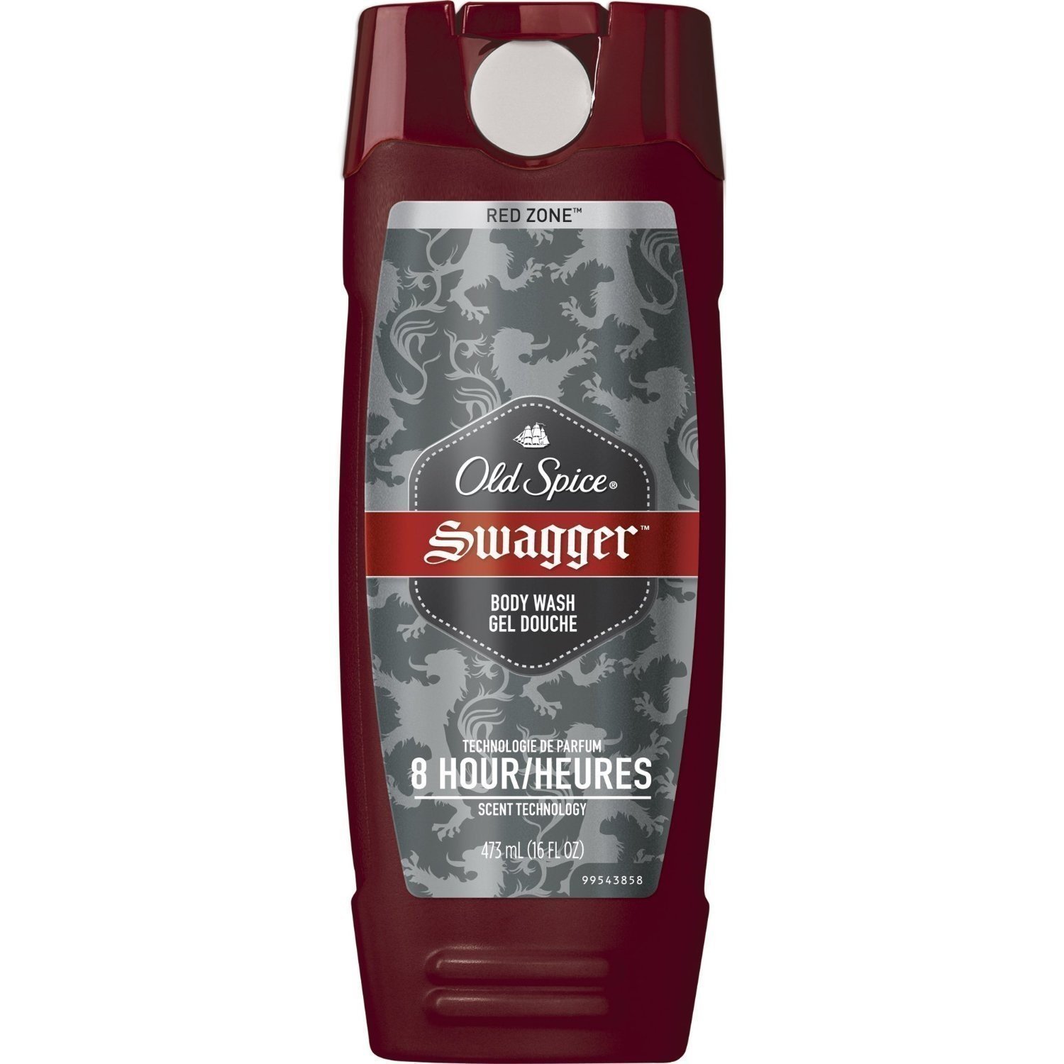 Old Spice Red Zone Swagger Scented Body Wash for Men - 16 oz (Pack of 2) | Refreshing Daily Shower Gel with Bold Fragrance | Gym, Workout & Post-Sports Use