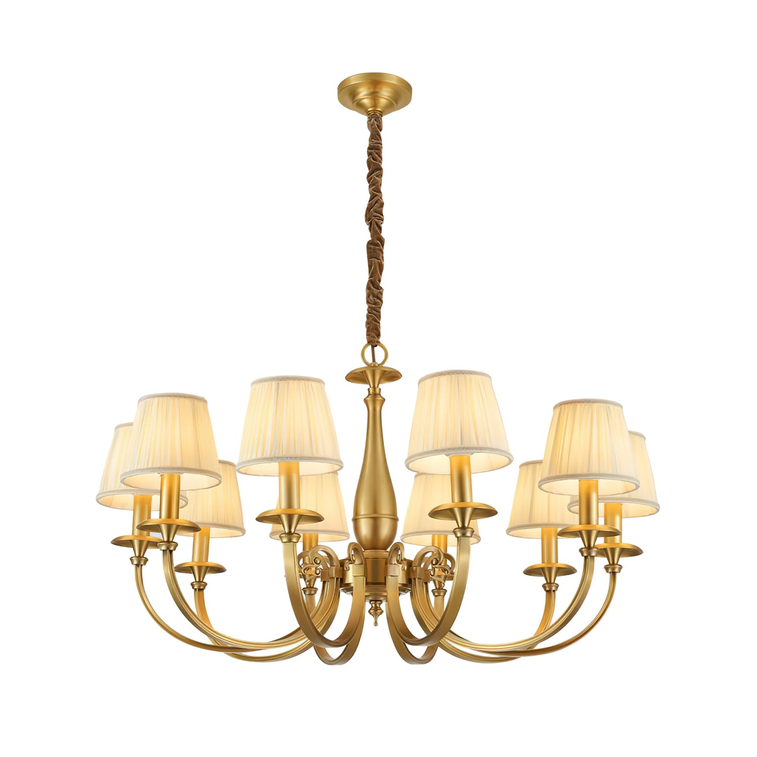 Elegant Menlo Park Chandelier - Modern Crystal Ceiling Light Fixture for Dining Room, Living Room & Bedroom | Perfect for Home Decor & Wedding Venues
