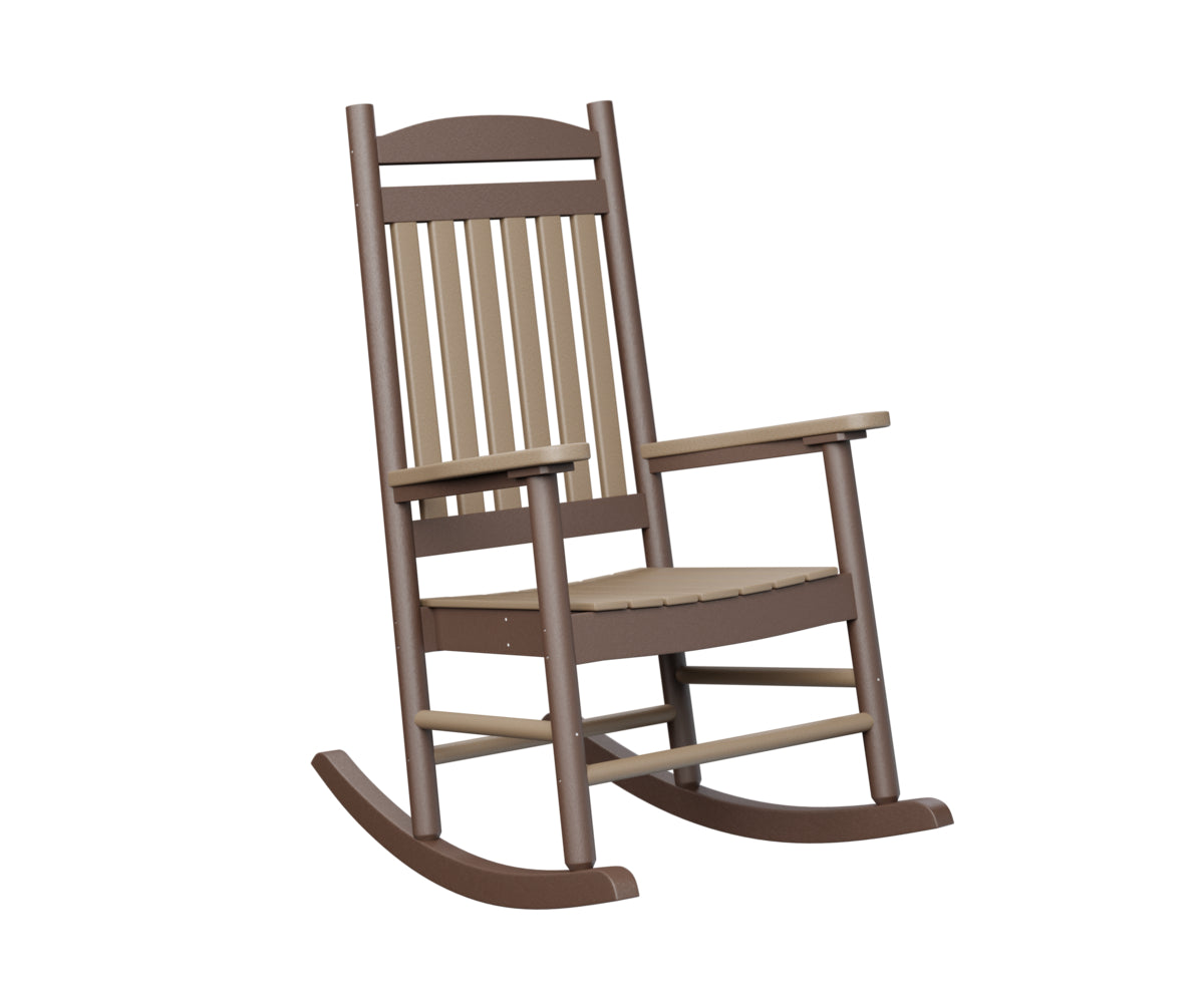 Berlin Gardens Porch Rocker - Classic Wooden Rocking Chair for Outdoor Patio, Garden & Front Porch - Perfect for Relaxing, Reading & Enjoying Nature
