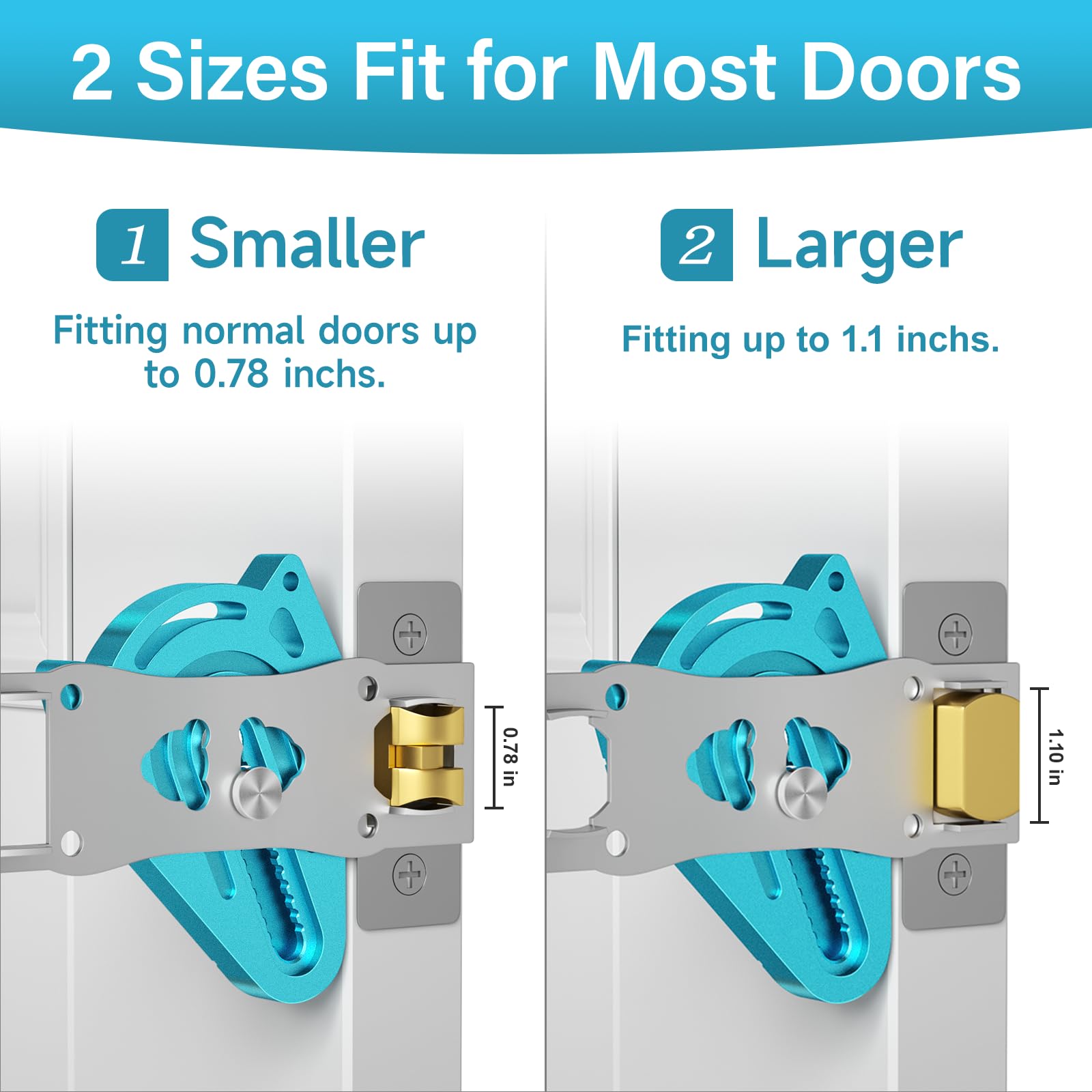 Travel Door Lock - Portable Metal Safety Lock for Hotels & Apartments | Secure Rooms from Inside
