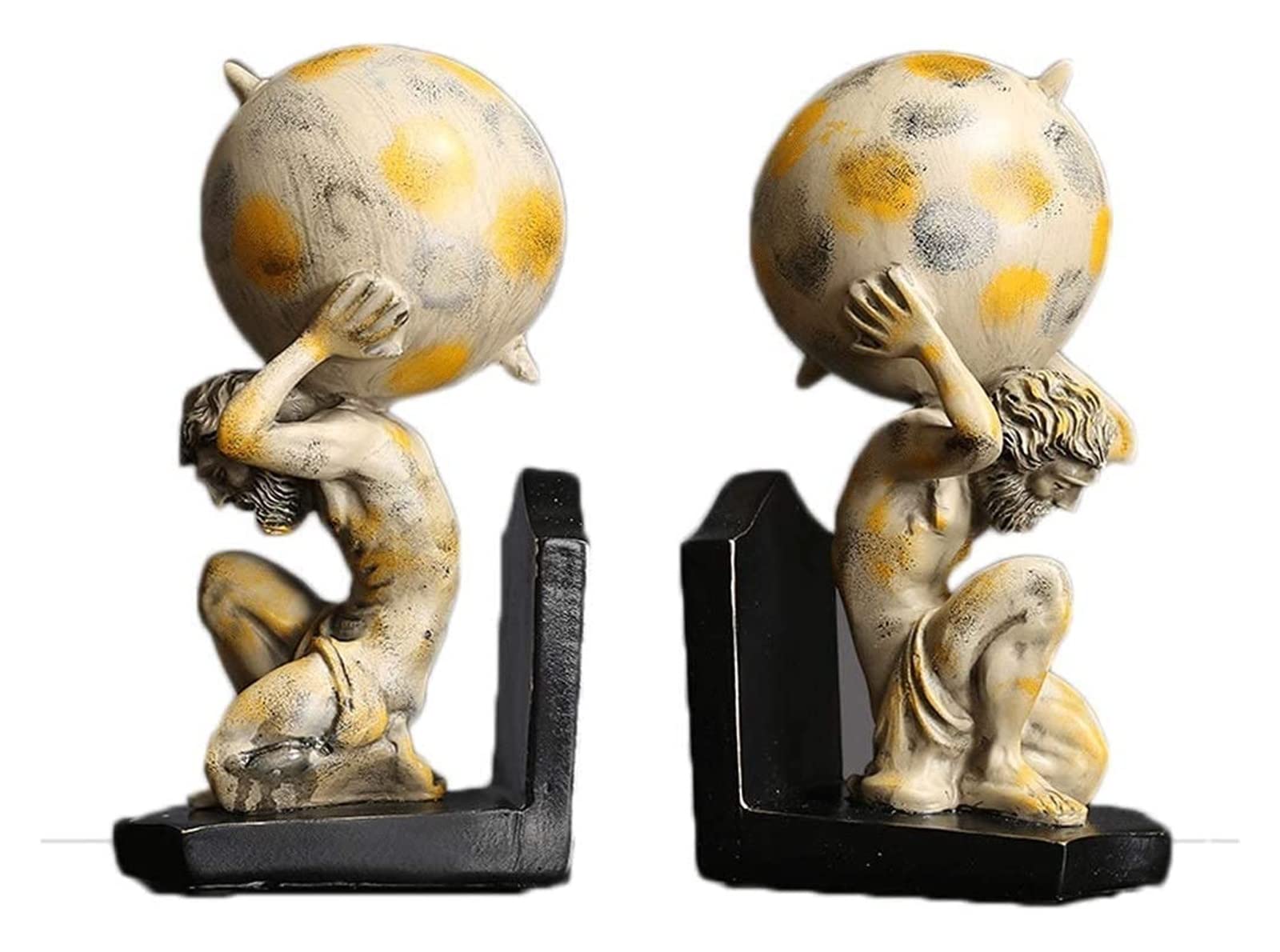 European Decorative Bookends for Heavy Books - Natural Wooden Book Holder for Office, Library & Home Decor - Perfect for Bookshelves, Desks & Gift Giving