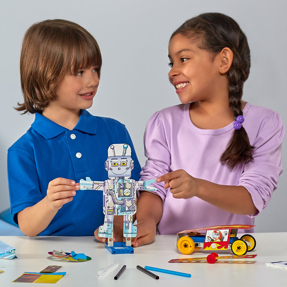 Kids First Intro to Engineering Kit - STEM Learning Toys for Children Ages 5-8 - Build 20+ Models for Classroom, Homeschool & Family Fun Activities