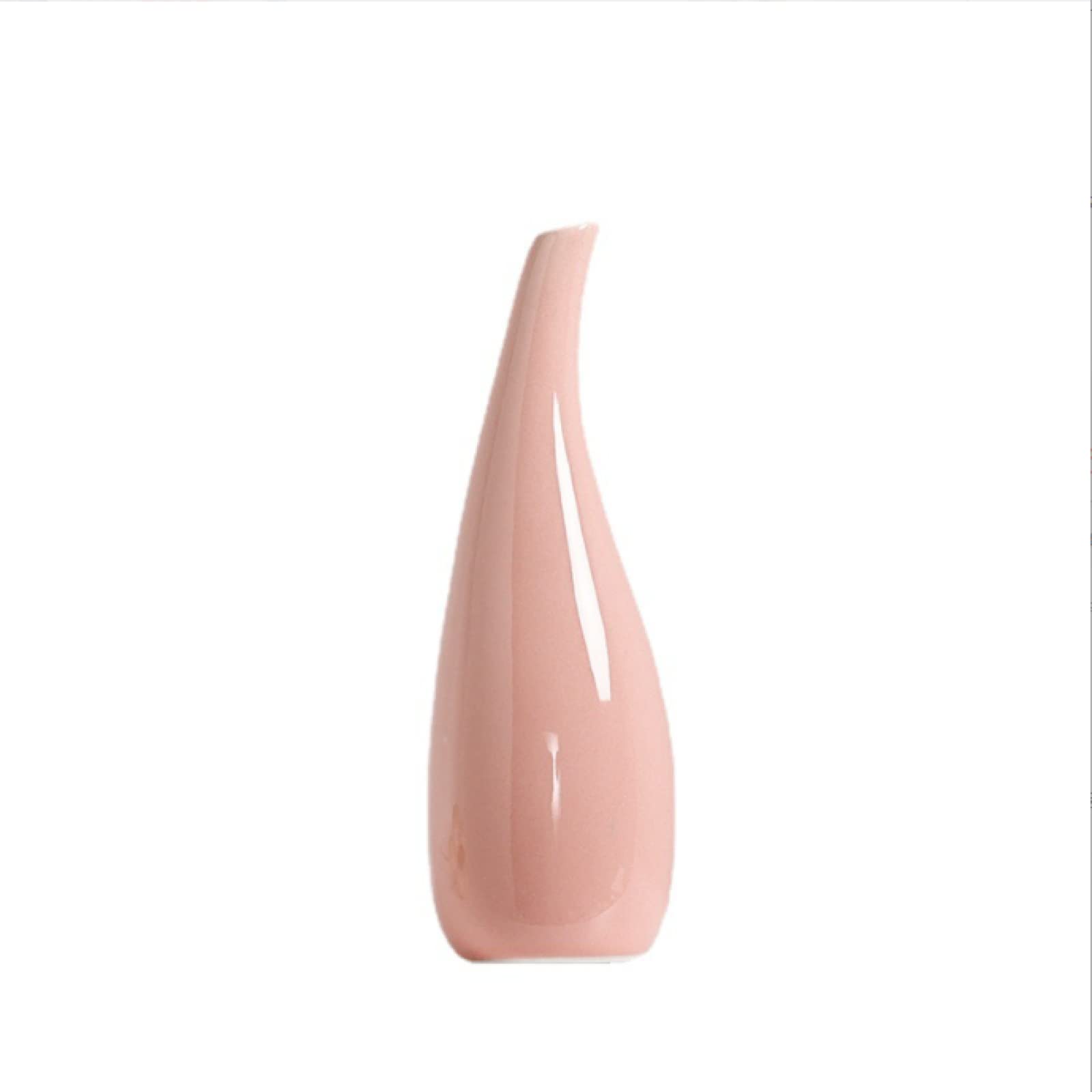 Modern Ceramic Flower Vase - 18cm Nordic Minimalist Home & Office Decor - Hydroponic Plant Container for Desktop, Bookshelf & Flower Arrangement - Perfect for Home Office, Living Room & Gift Giving