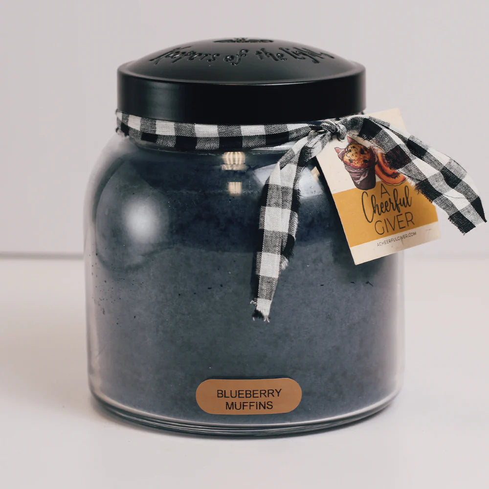 34oz Blueberry Muffins Scented Soy Wax Candle - Long Lasting Aromatherapy for Home, Office & Relaxation