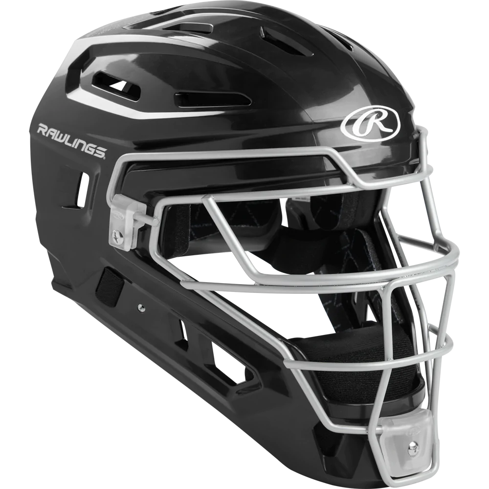 Rawlings CHR2S Hockey Style Catcher's & Umpire Helmet - Professional Baseball & Softball Protective Gear for Games & Training