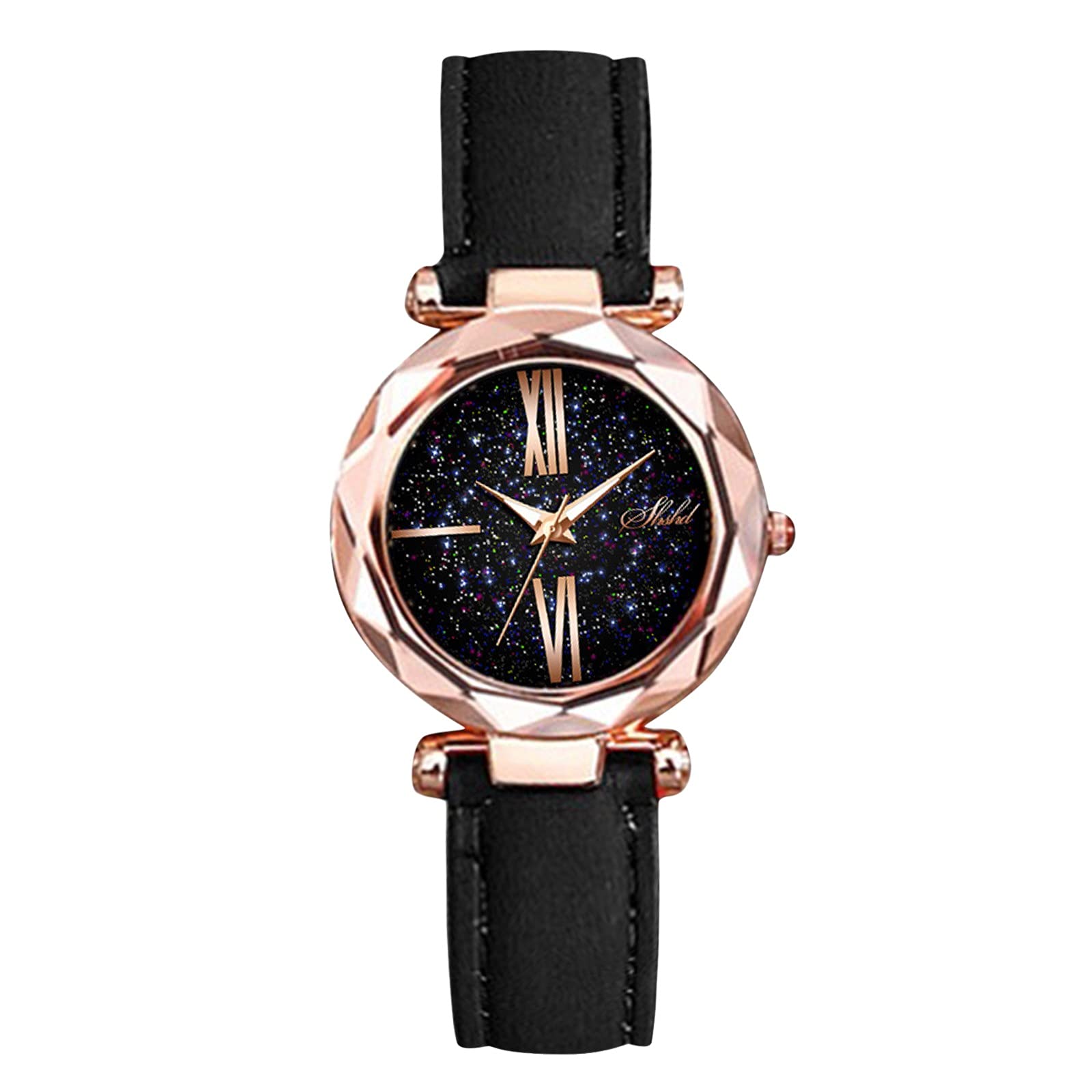 Elegant Women's Leather Strap Watch - Casual Quartz Analog for Daily Wear