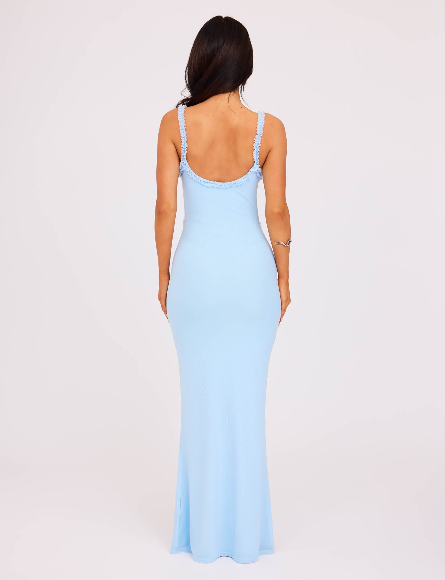 RAYLA DRESS - Pastel Blue Women's Summer Dress | Flowy Casual Sundress for Beach, Vacation & Everyday Wear
