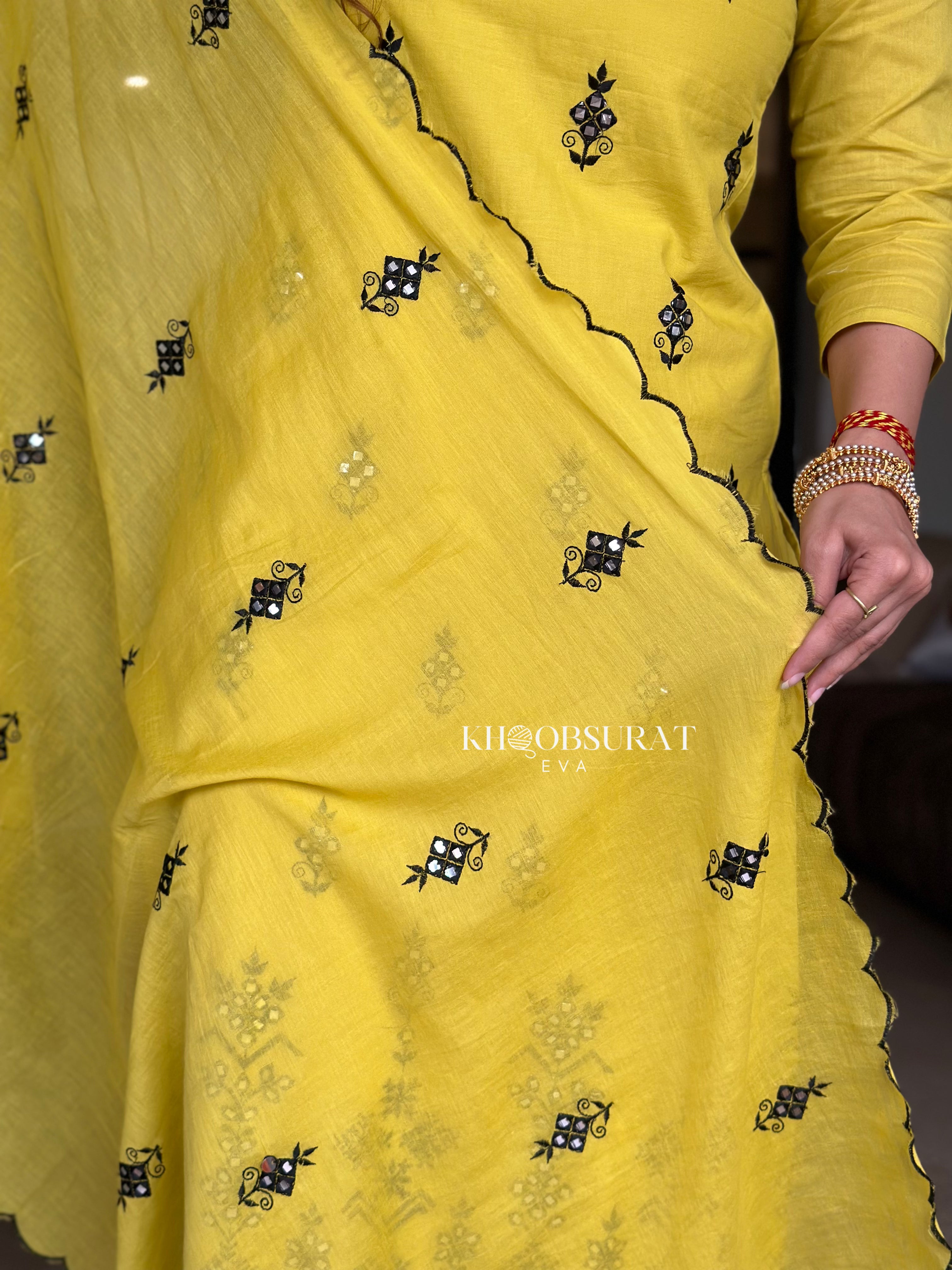 Stylish Biba Yellow Kurta Suit Set for Women - Traditional Indian Ethnic Wear for Festivals, Weddings & Special Occasions