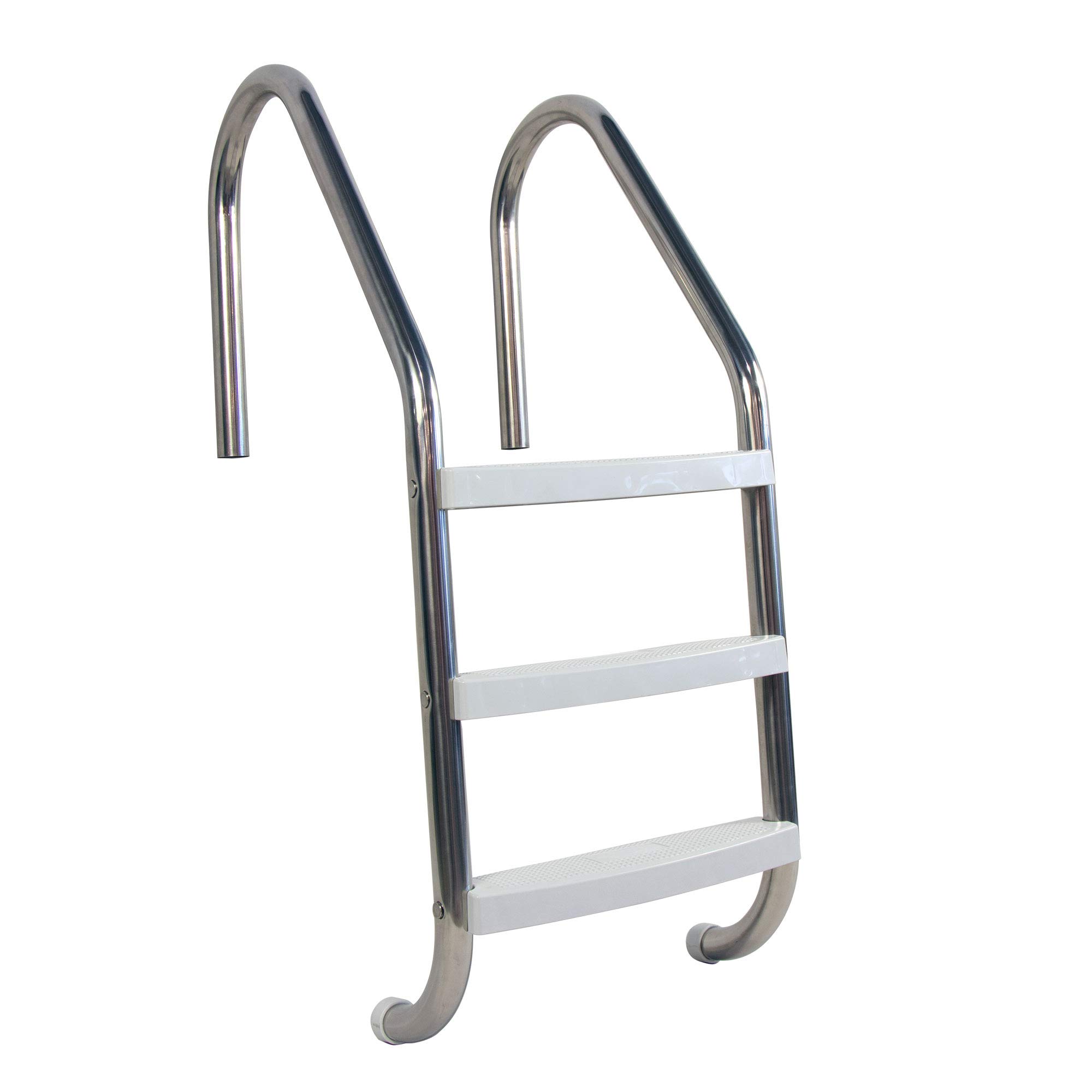 Doheny's 3-Tread Stainless Steel Pool Ladder for In-Ground Pools | Heavy Duty, Corrosion Resistant | Perfect for Residential & Commercial Swimming Pools