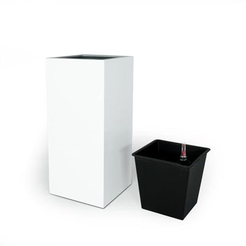 Catleza Self-Watering Square Planter Box - Durable Composite Material for Indoor/Outdoor Plants - Perfect for Home Garden, Patio, and Balcony Decor