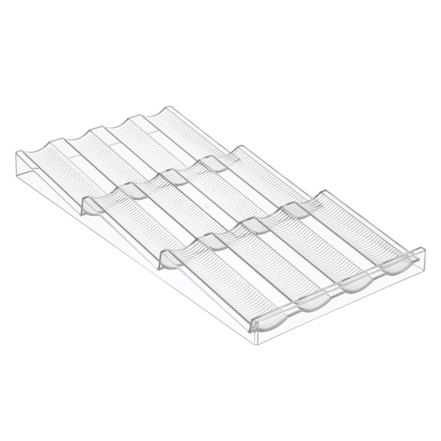 iDesign Linus Clear Spice Rack - Kitchen Drawer Organizer for Spices, Seasonings & Utensils | Perfect for Pantry, Cabinet & Countertop Storage
