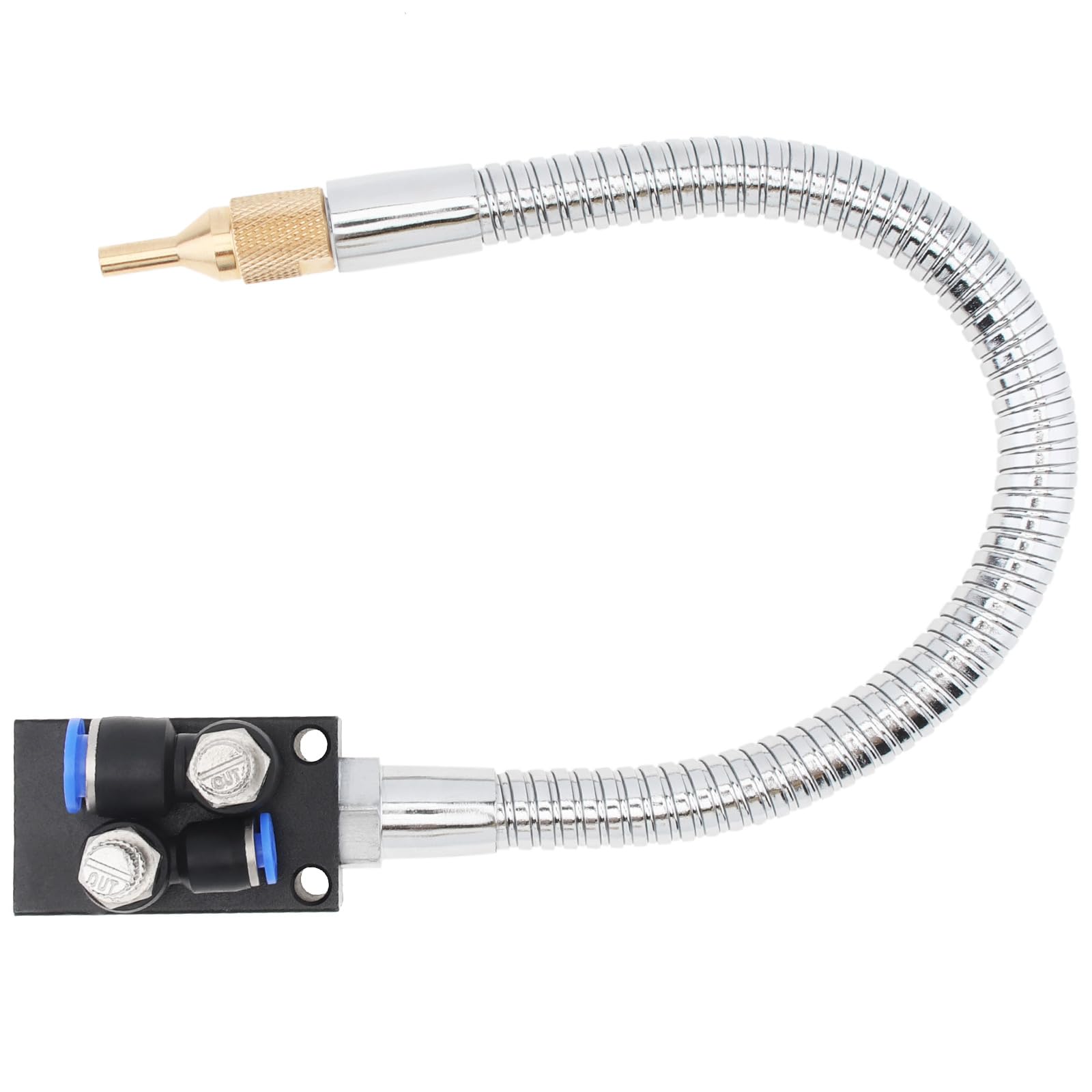 320mm Stainless Steel Flexible Tube Coolant Spray System - Universal Metal Cutting, Engraving & Cooling Machine Mist Lubrication Sprayer | Perfect for CNC, Lathe & Milling Operations