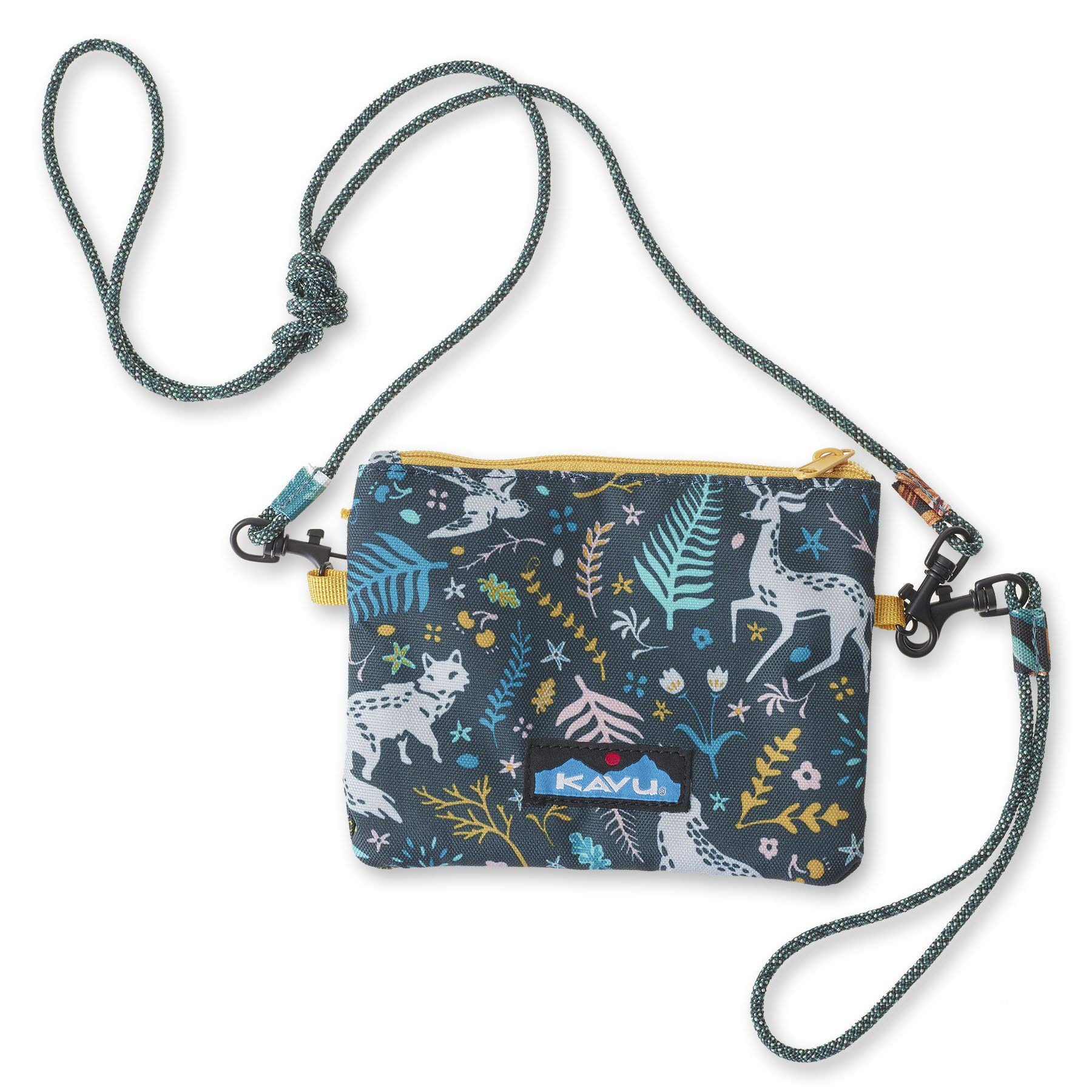 KAVU Renrose Crossbody Wallet with Adjustable Rope Strap - Stylish & Secure Travel Wallet for Women - Perfect for Shopping, Travel & Everyday Use