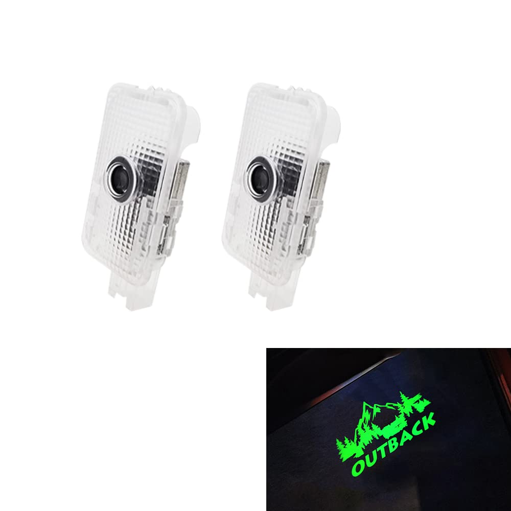 Outback LED Door Logo Projector Puddle Lamp - Never Fade Car Courtesy Step Light with HD Laser for Subaru Outback Accessories | Enhance Nighttime Safety & Style for Your Vehicle