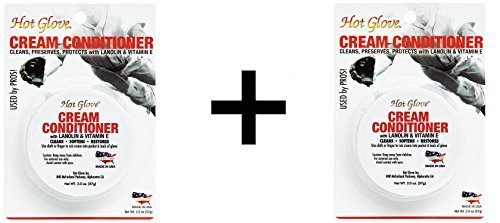 Premium Leather Glove Conditioner Cream for Baseball & Softball Mitts - 2 Pack | Restores & Protects Leather, Enhances Grip | Ideal for Training, Games & Long-Term Glove Care
