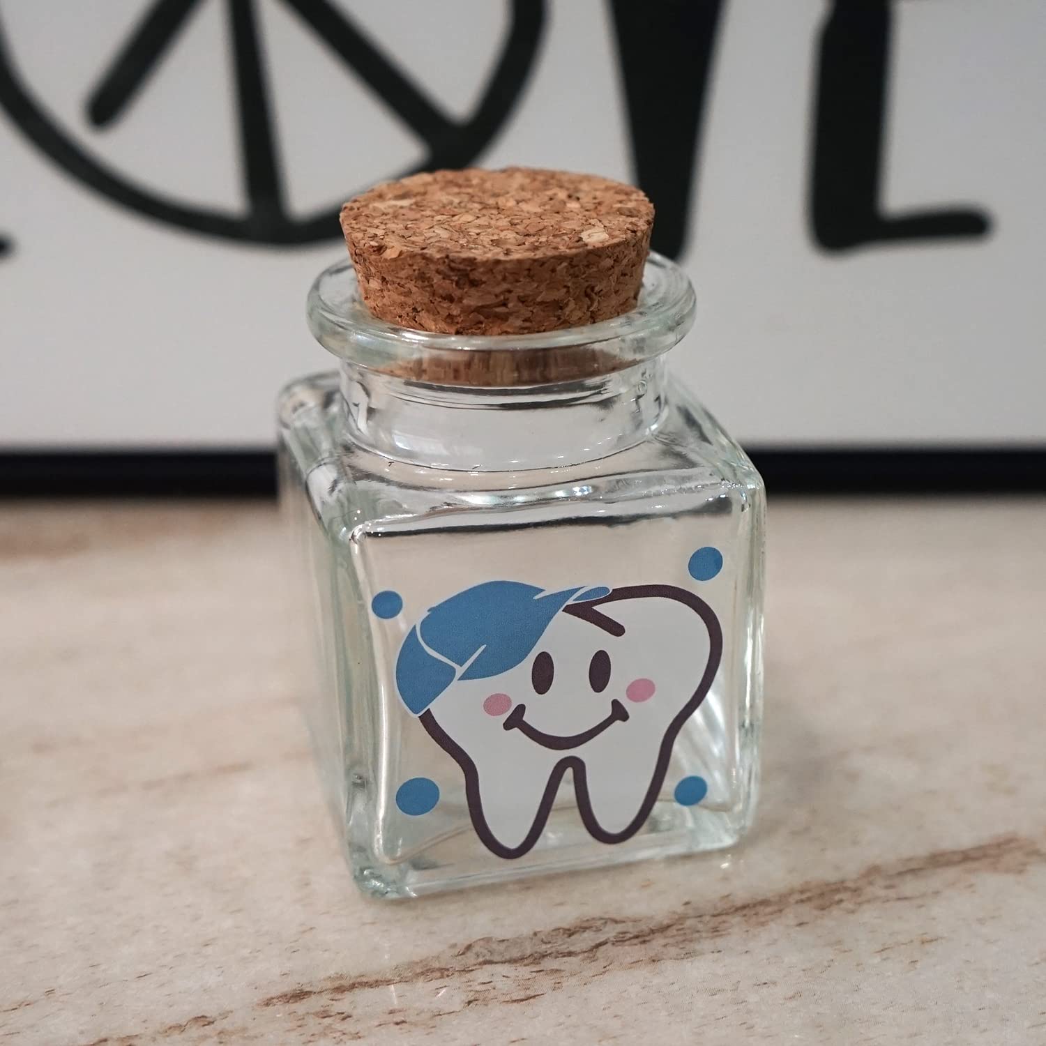 Baby Tooth Keepsake Box - Glass Tooth Fairy Container for Lost Teeth & First Teeth, Perfect Keepsake Gift for Boys & Girls - Ideal for Baby's First Tooth Milestone & Memory Preservation