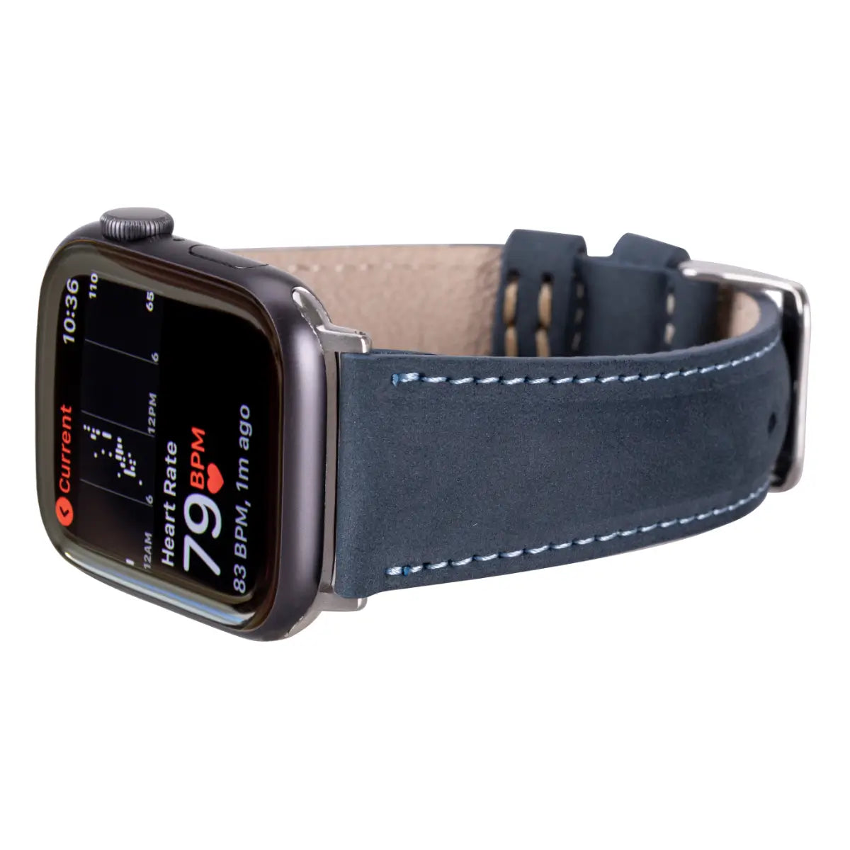 Vintage Blue Distressed Leather Apple Watch Band - Classic & Stylish Replacement Strap for Apple Watch Series 1-9, SE & Ultra - Perfect for Casual, Business & Everyday Wear