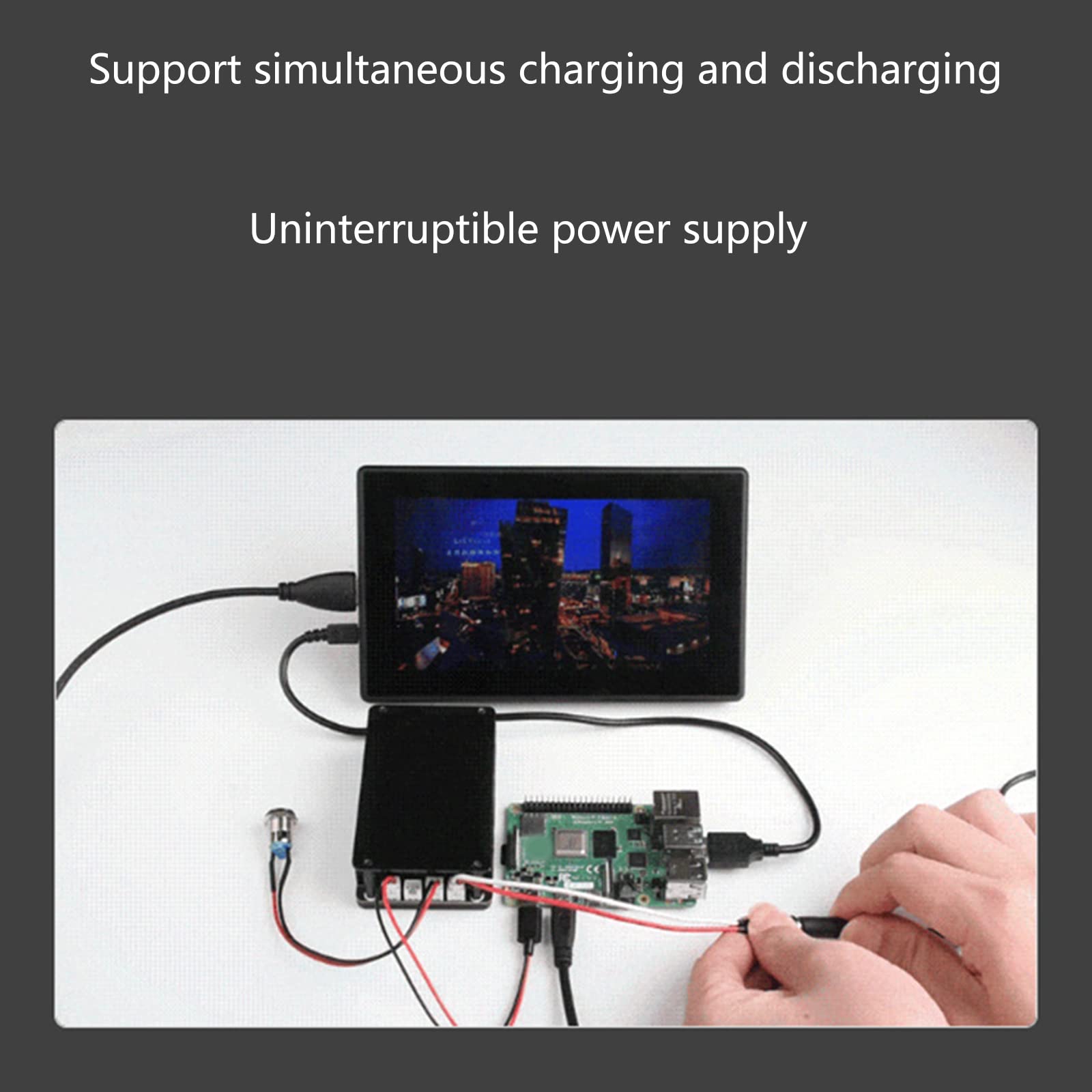 5V UPS Power Module with Multi Battery Protection Circuits - Uninterruptible Power Supply for Home Office, Router, CCTV & Electronics (Battery Not Included)