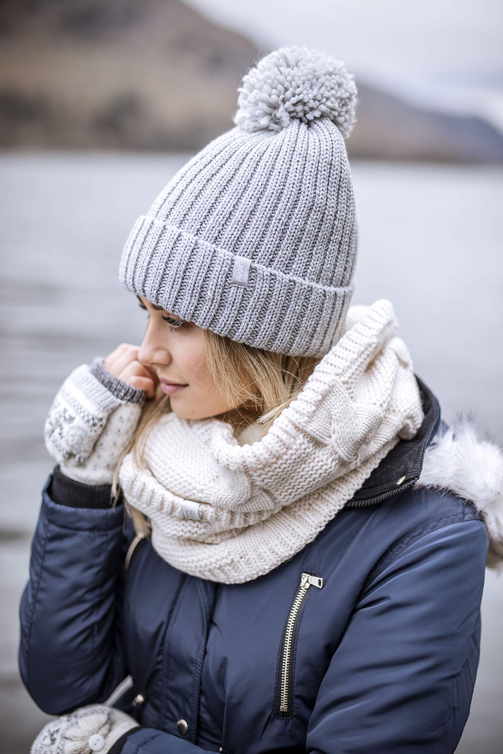 Heat Holders Women's Fleece-Lined Thermal Winter Mittens - Ultra Warm Gloves for Cold Weather, Outdoor Activities & Snow Sports