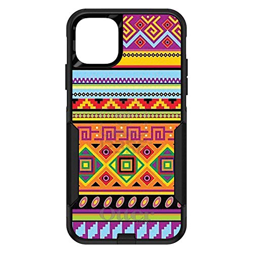 Blue Orange Purple Tribal Print On Black Case