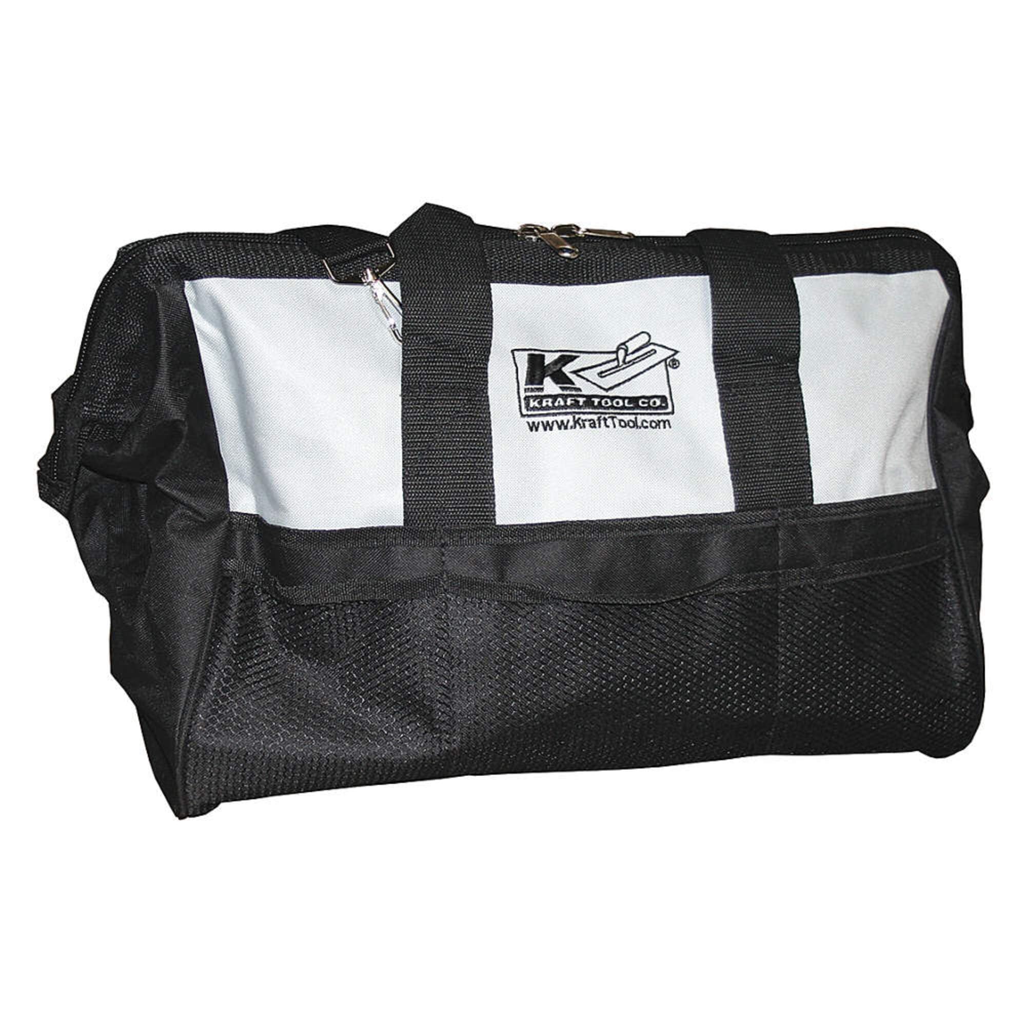 Kraft Tool WL102 Heavy Duty Nylon Tool Bag for Electricians & Contractors - Perfect for Construction, Home Repairs & DIY Projects
