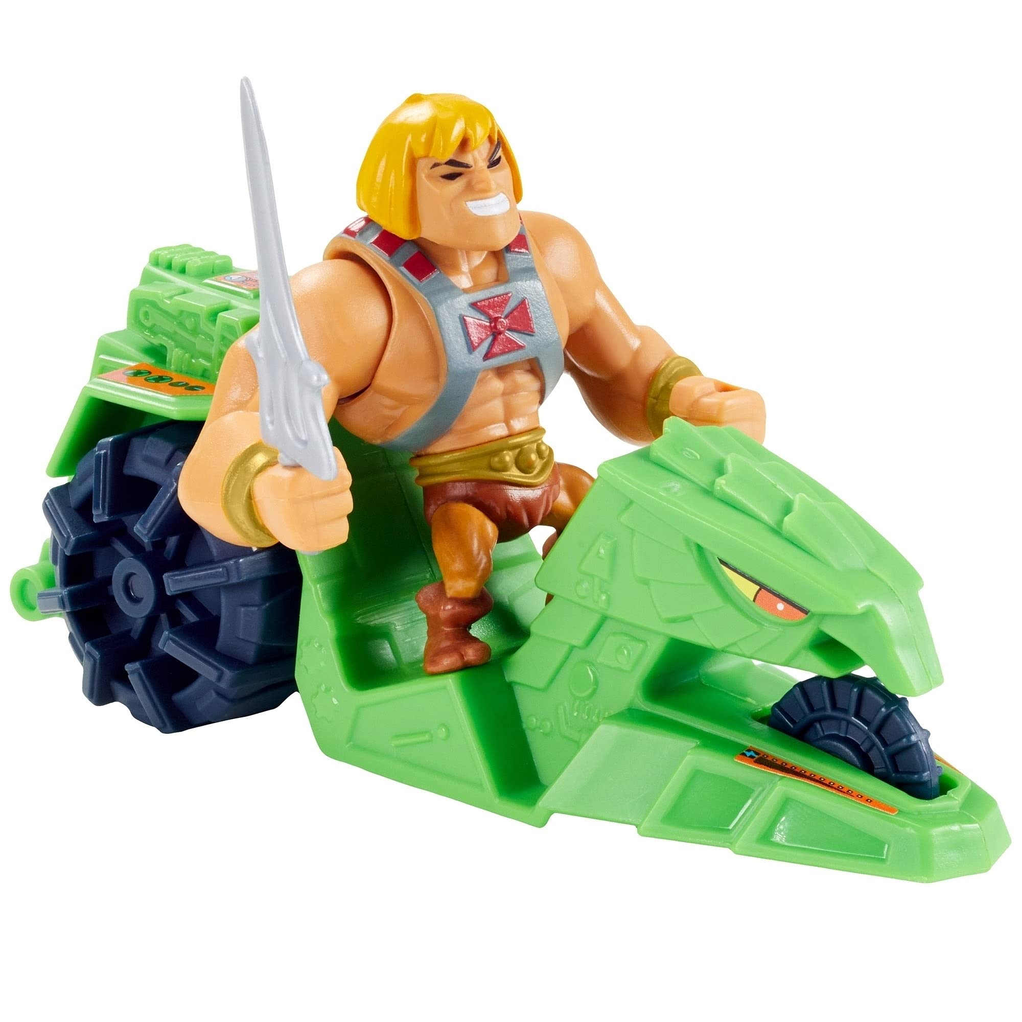 Masters of the Universe Eternia Mini Vehicle & Creature Set with Collectible Figure - 2-in-1 Action Toy for Storytelling, Display & Role Play | Perfect Gift for MOTU Fans Ages 6+ | Battle Scenes & Collection Showcase