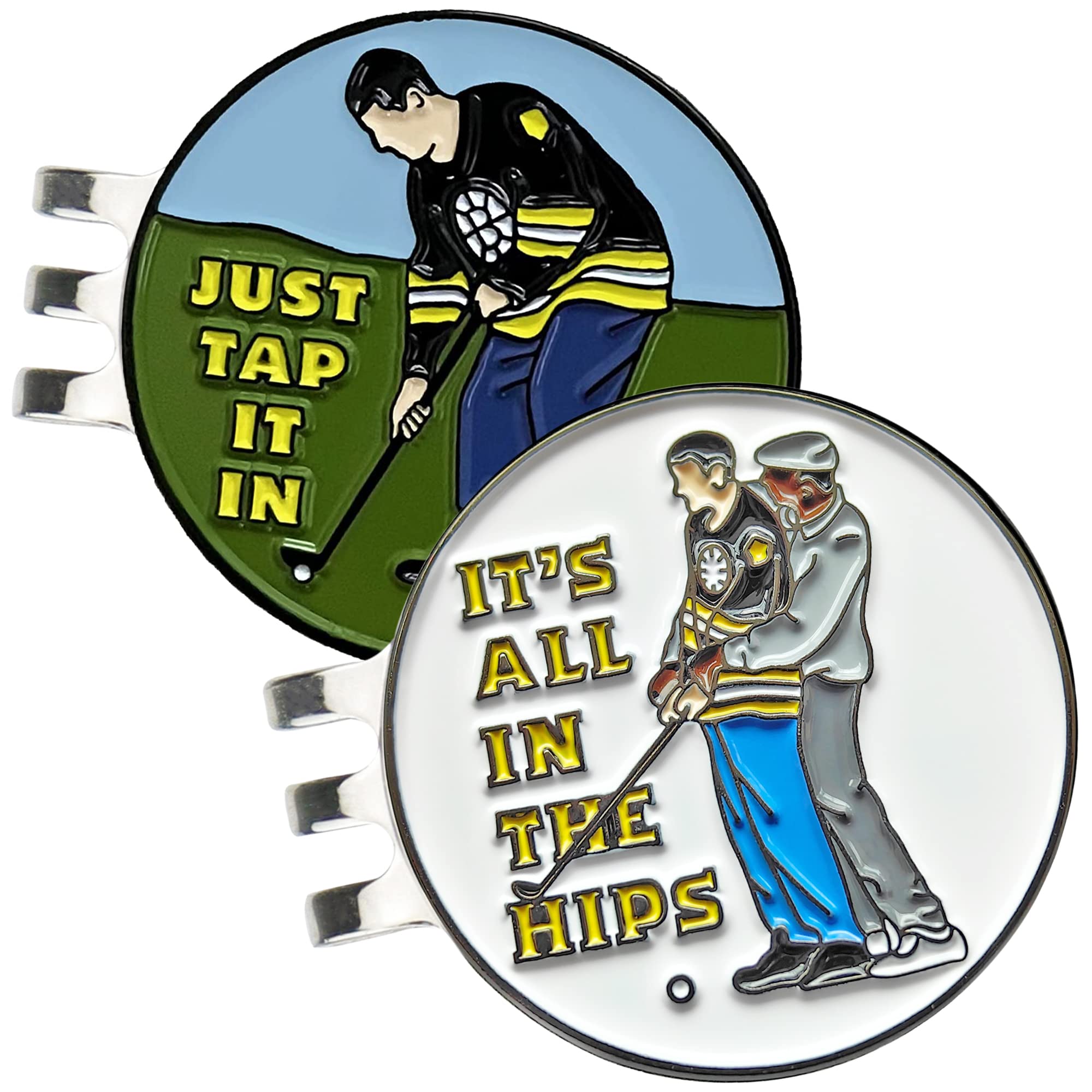 Magnetic Golf Ball Marker & Hat Clip - Funny Golf Accessories for Men - Perfect Golf Gifts for Golf Lovers - Ideal for Golf Course, Driving Range & Tournament Play