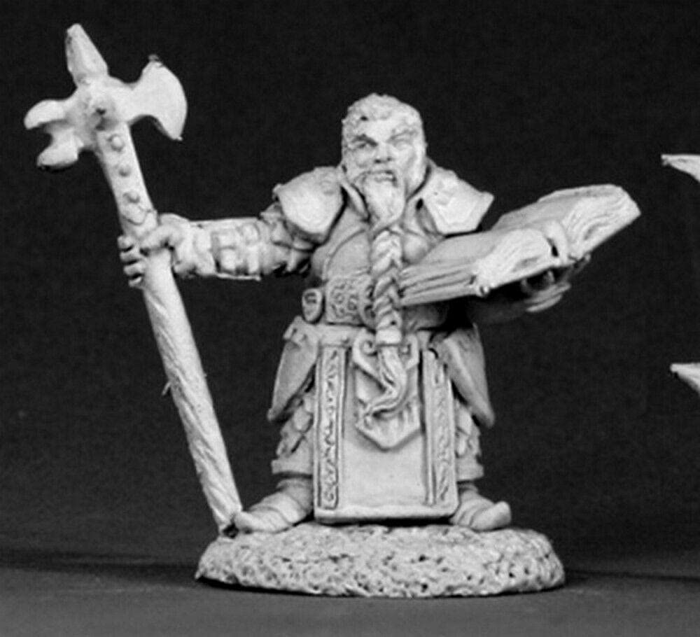 Reaper Miniatures Dwarf Cleric Grayrune - 25mm Heroic Scale Fantasy Miniature for D&D, Pathfinder & Tabletop RPG Games - Dark Heaven Legends Collection