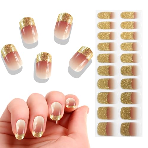 Gold Glitter French