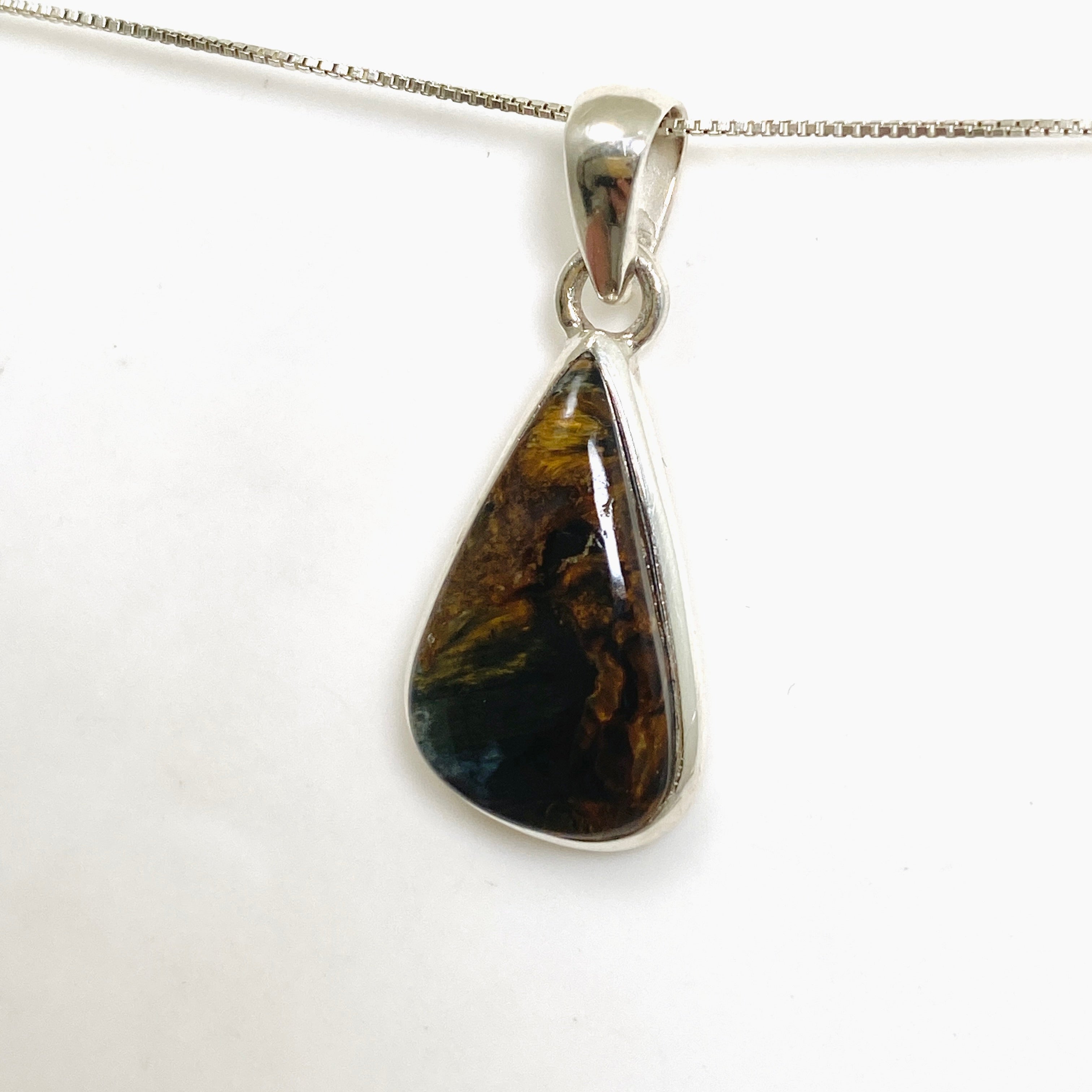 Natural Pietersite Teardrop Cabochon Pendant - Handmade Gemstone Jewelry PPGJ1061 for Women's Necklace, Healing Crystal Gift, Boho & Spiritual Style