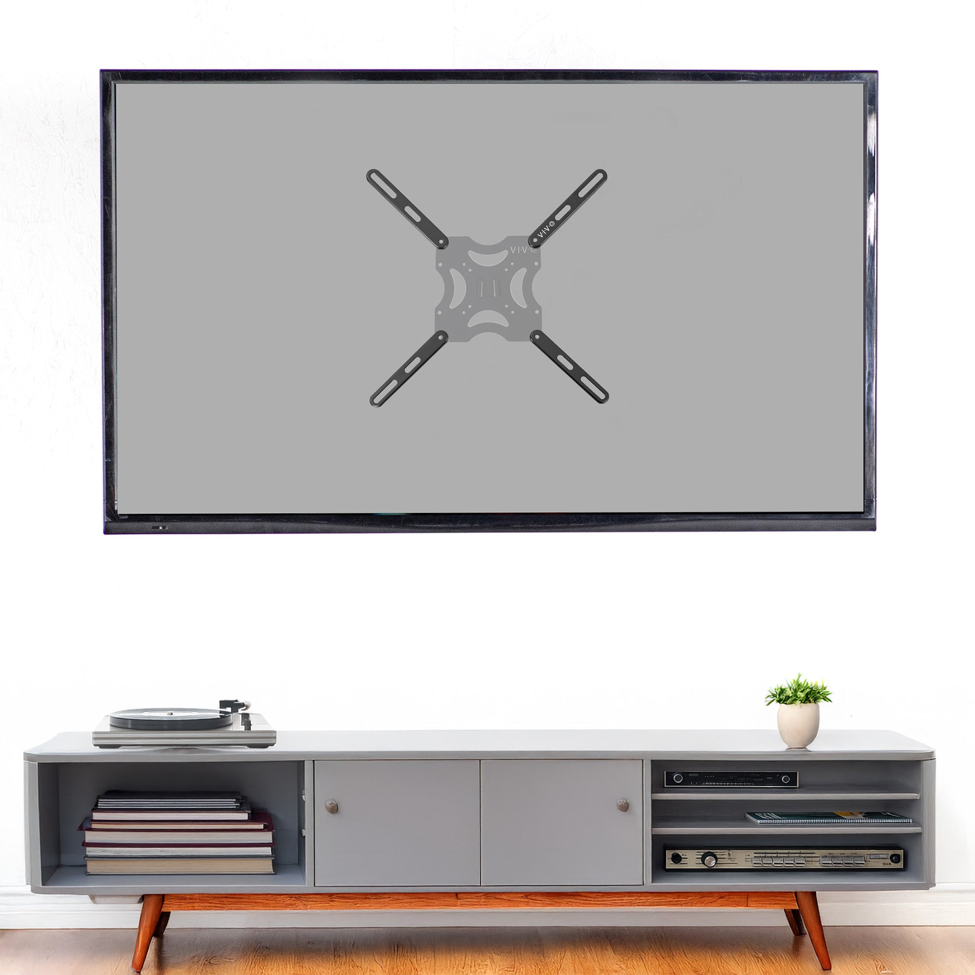 Universal VESA LCD Screen Mount Adapter 100x100mm to 400x400mm - Compatible with TVs, Monitors & Displays for Home, Office & Gaming Setup