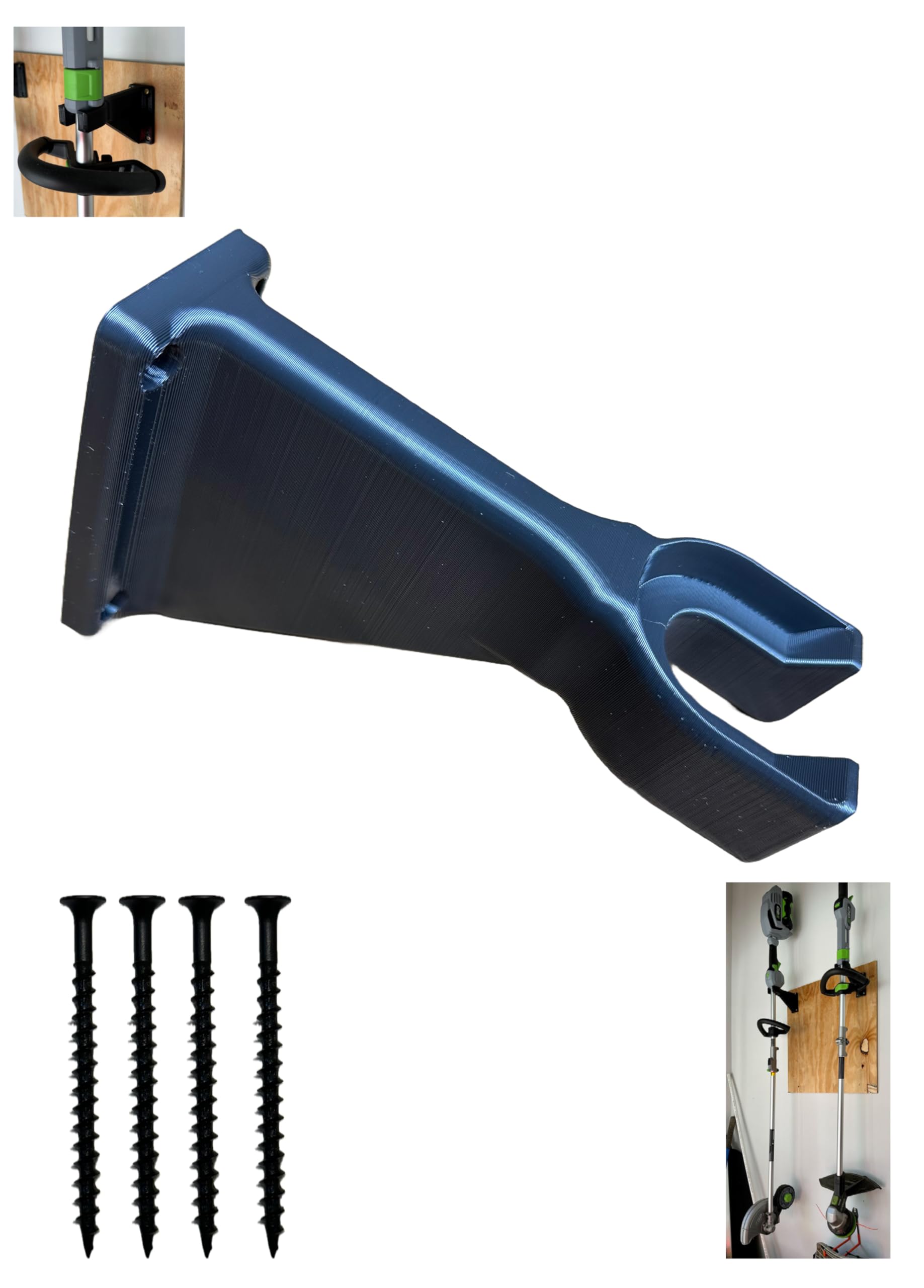 Premium Wall Mount Bracket for EGO 56V Power+ String Trimmer & Edger - Heavy Duty Storage Hanger for EGO Cordless Trimmers and Edgers - Perfect for Garage, Shed, or Workshop Organization