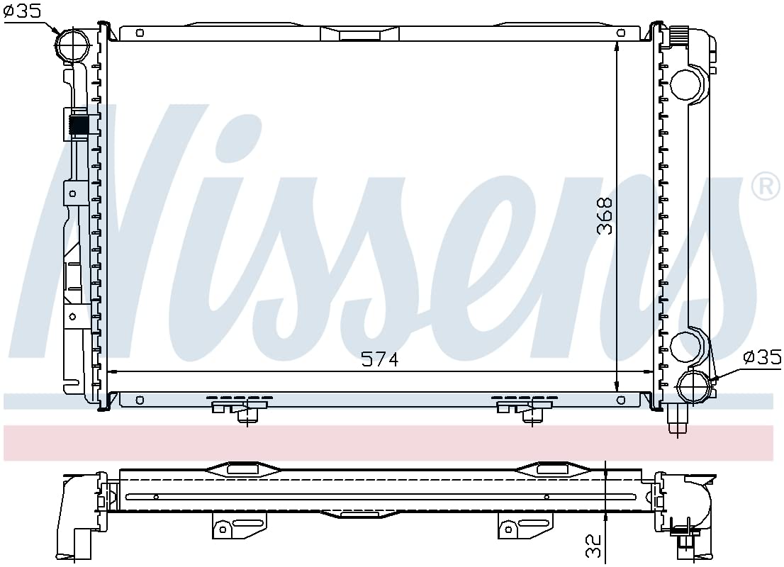 Nissens 62671A High-Performance Radiator for Cars & Trucks - Durable Cooling System Replacement - Perfect for Daily Commute & Long Road Trips