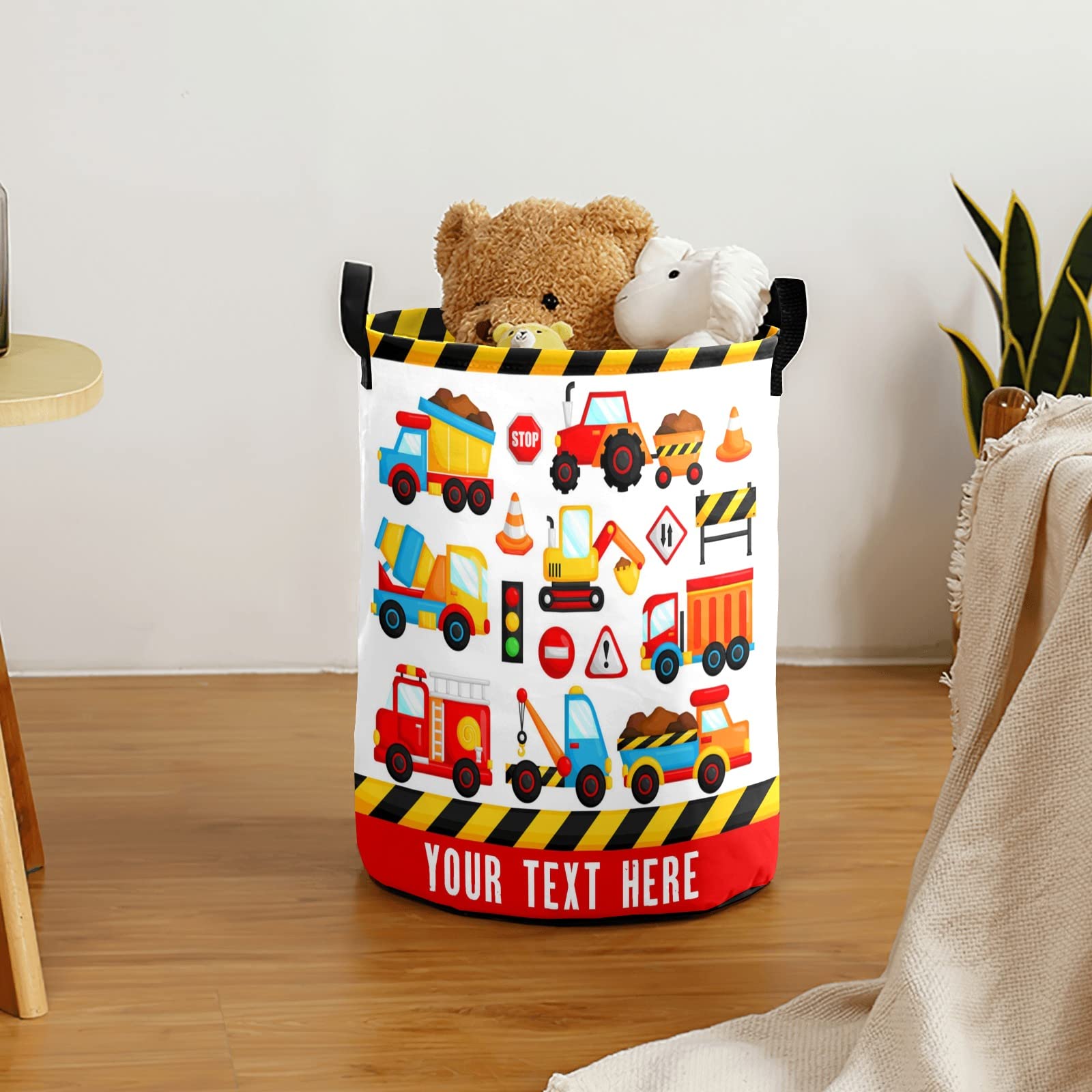 Custom Personalized Laundry Basket - Collapsible Clothes Hamper with Handle for Bathroom, Bedroom & Living Room Storage | Perfect for Home Organization & Car Use (Car 03 Design)