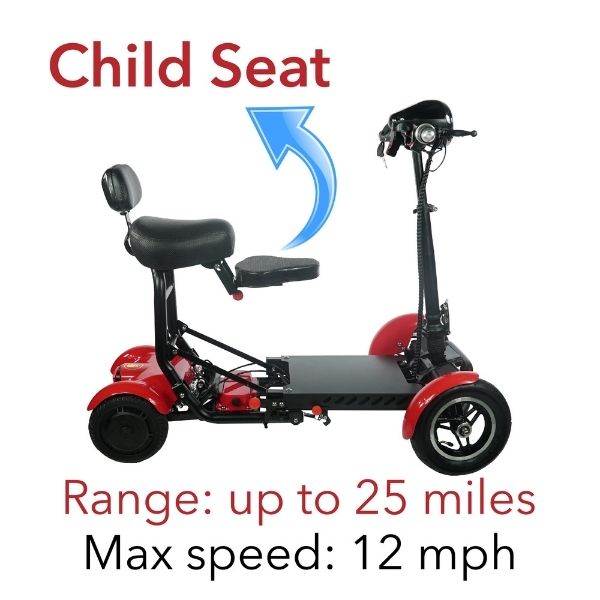 ComfyGo MS 3000 Foldable Mobility Scooter for Adults - Lightweight Electric Wheelchair with Long Battery Life - Perfect for Travel, Shopping & Outdoor Activities