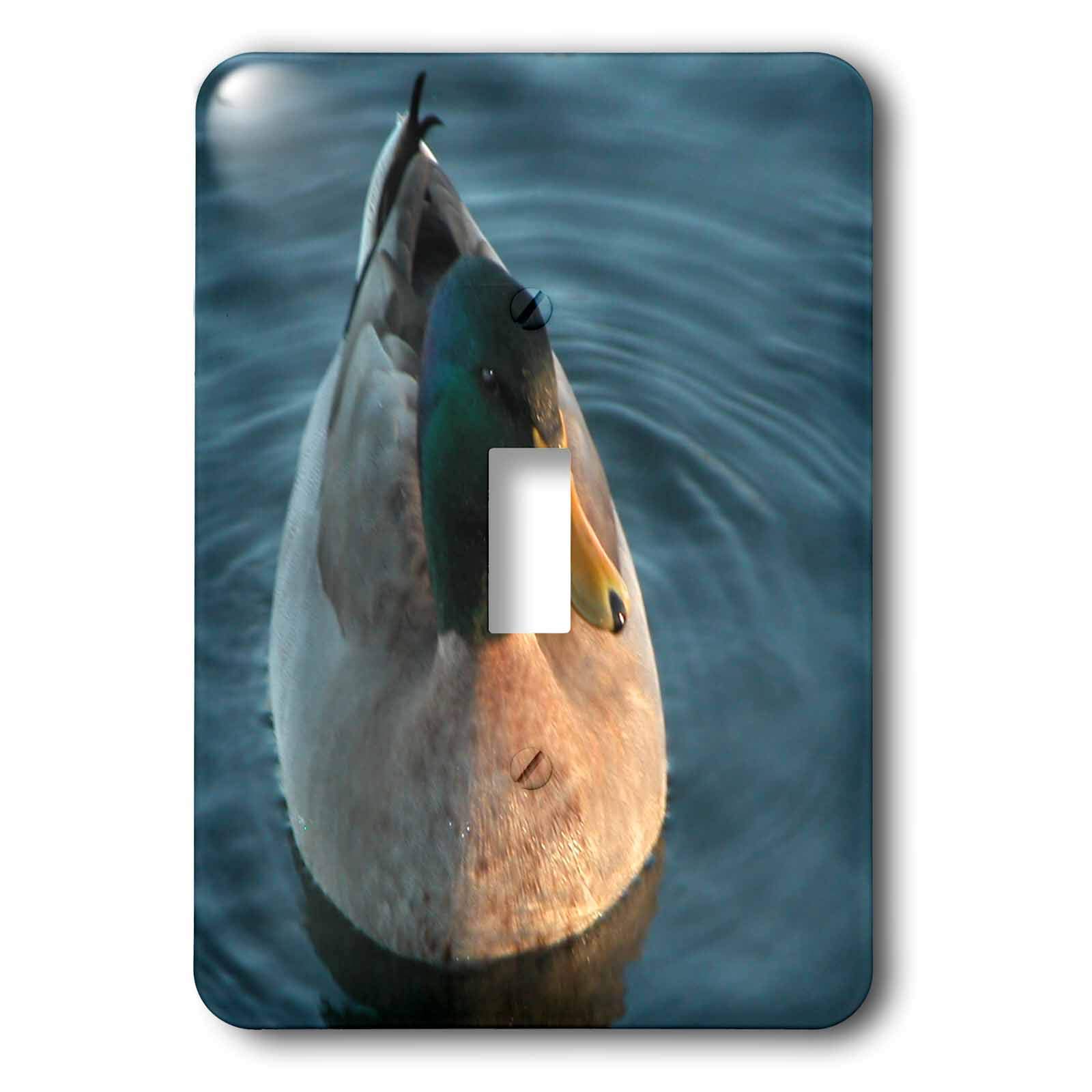 3D Rose Drake Mallard Duck Toggle Switch Cover - Decorative Light Switch Plate for Home, Office, Nursery - Funny Duck-Themed Electrical Accessory for Fans of Cartoon Characters