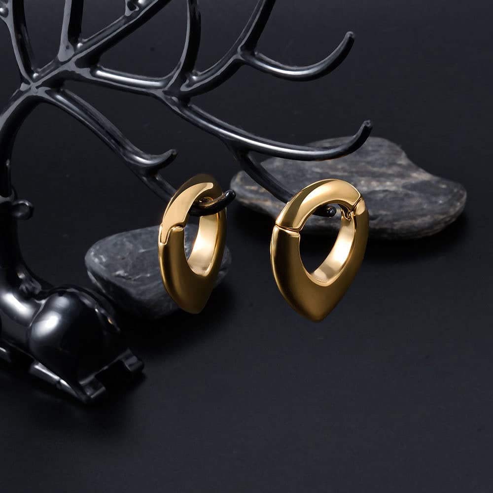 ERKUOO 2PC Stainless Steel Ear Gauges & Tunnels - 2g to 0g (6mm-8mm) - Body Jewelry for Ear Stretching, Plugs, Weights & Dangle Earrings - Perfect for Piercing Enthusiasts & Alternative Fashion Lovers
