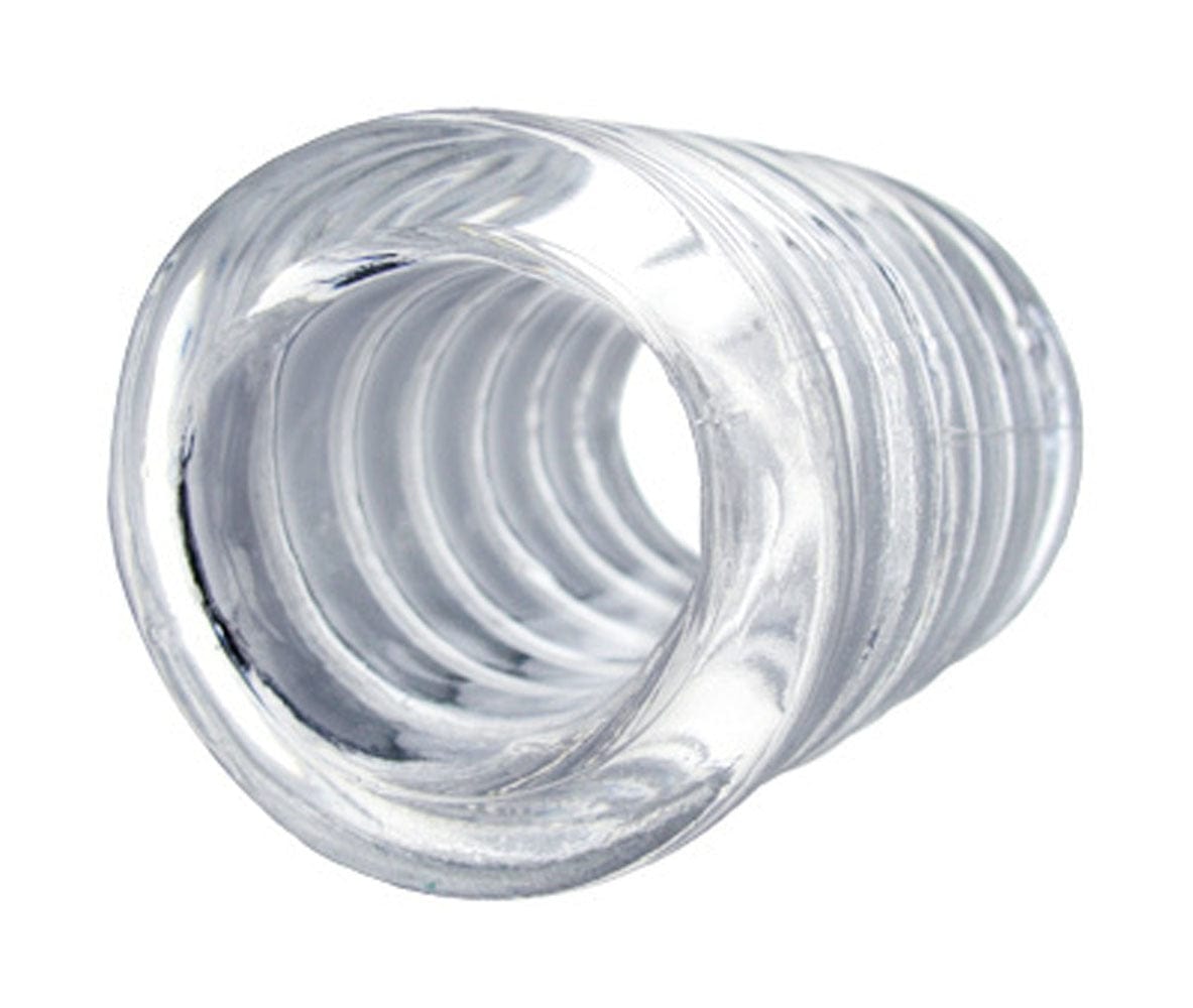 Premium Clear Spiral Ball Stretcher for Men - Comfortable Testicle Weight & Scrotum Enhancement - Perfect for BDSM, Fitness Training & Sensual Play