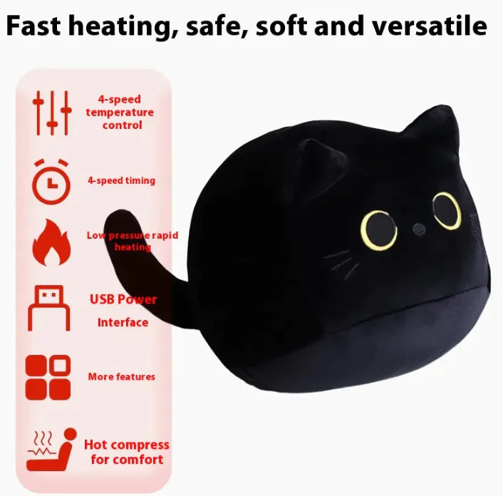 Black And Round Cat