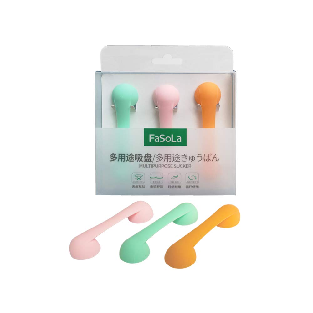 FASOLA Silicone Phone Stand & Grip Holder - Universal Finger Ring Phone Grip for All Smartphones - Perfect for Watching Videos, Taking Photos & Hands-Free Use with Phone Cases