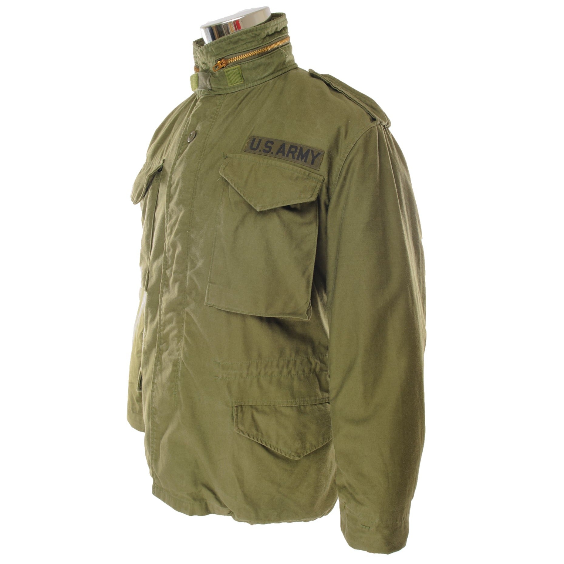 Vintage US Army M-1965 M65 Field Jacket - 1981 Military Green - Size Small Short - Authentic Cold Weather Outerwear for Men - Perfect for Outdoor Adventures, Hiking, and Casual Wear