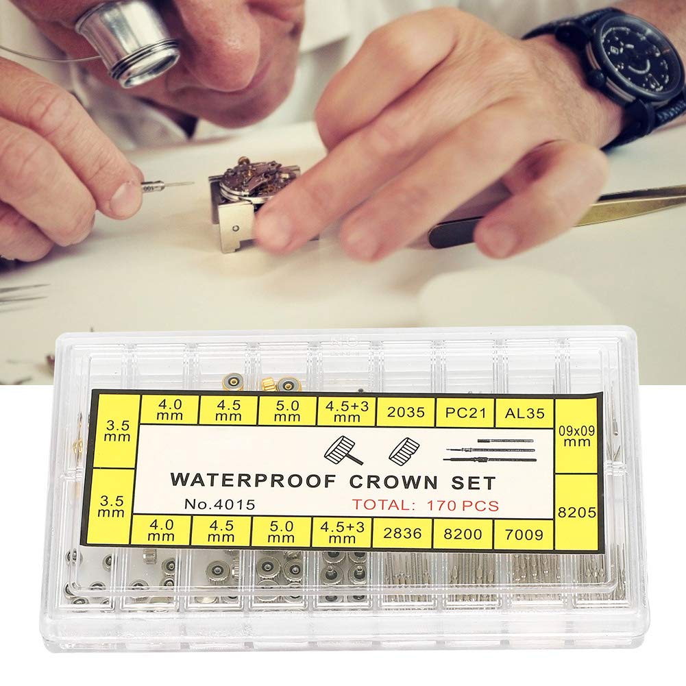 Watch Crown Repair Tool Kit - Watch Stem Extractor & Extender Set - Universal Watch Accessories for Men & Women - Perfect for Watch Repair, Maintenance & DIY Jewelry Adjustments