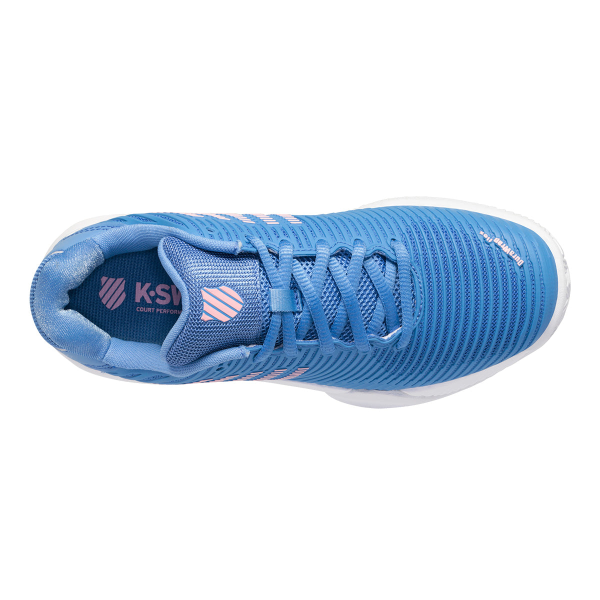 K Swiss Hypercourt Express 2 Women's Clay Court Tennis Shoes - Lightweight & Durable for Optimal Performance | Blue & Pink Colorway | Perfect for Competitive Matches & Casual Court Play