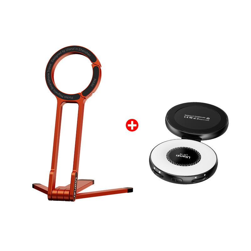 Ulanzi MA30 Clip-On Phone Tripod Stand - Adjustable Mount for Smartphones, Perfect for Vlogging, Travel & Outdoor Photography