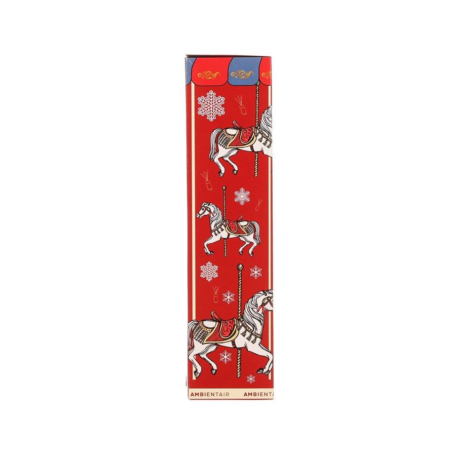 AMBIENT AIR Mikado Caramel & Apple El Carruse AA Christmas Scented Candle (100mL) - Holiday Home Fragrance for Christmas Decor, Gifts & Cozy Winter Ambiance